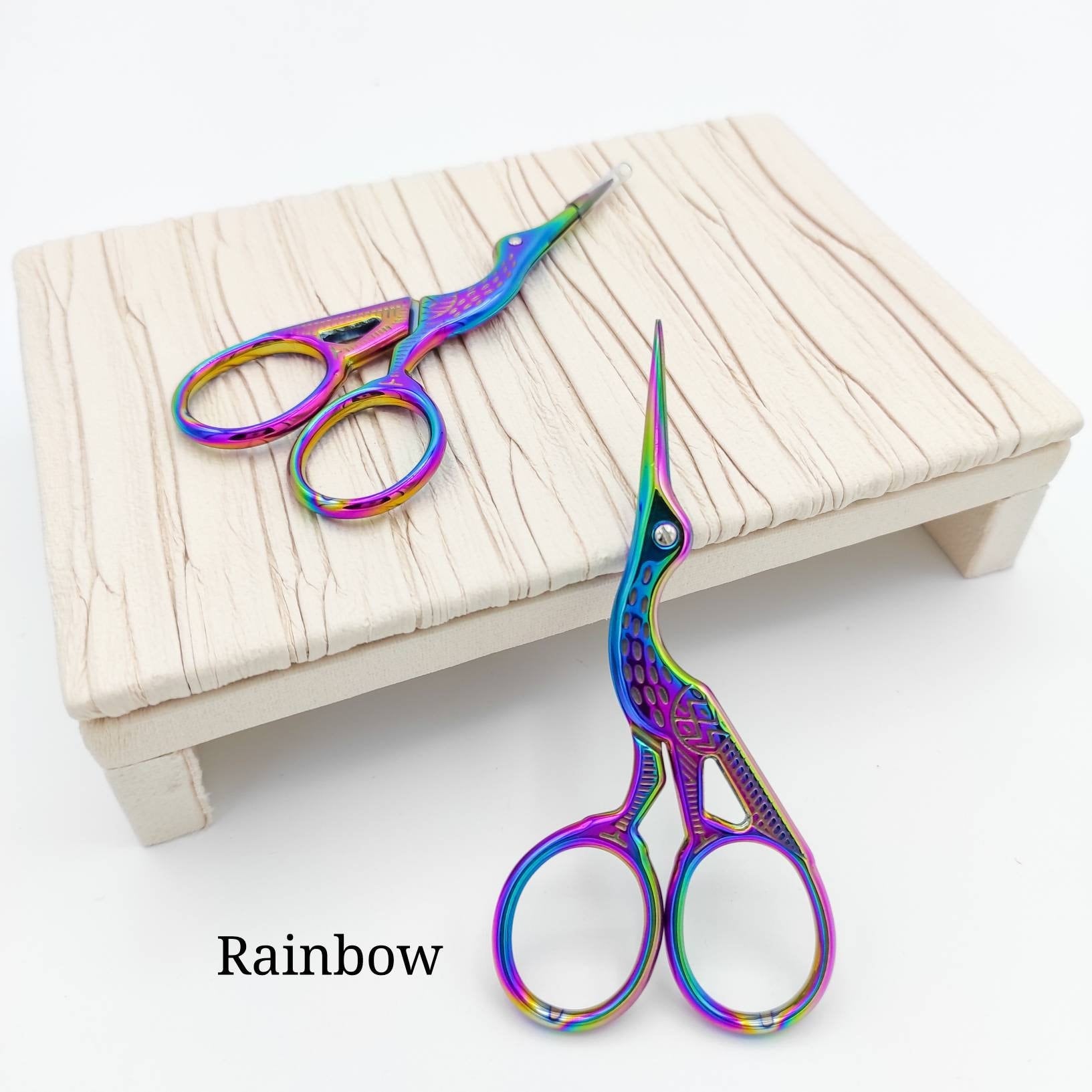 Stork Embroidery scissors, Craft scissors, Floss scissors, Thread scissors, Sewing scissors, bird scissors, small scissors