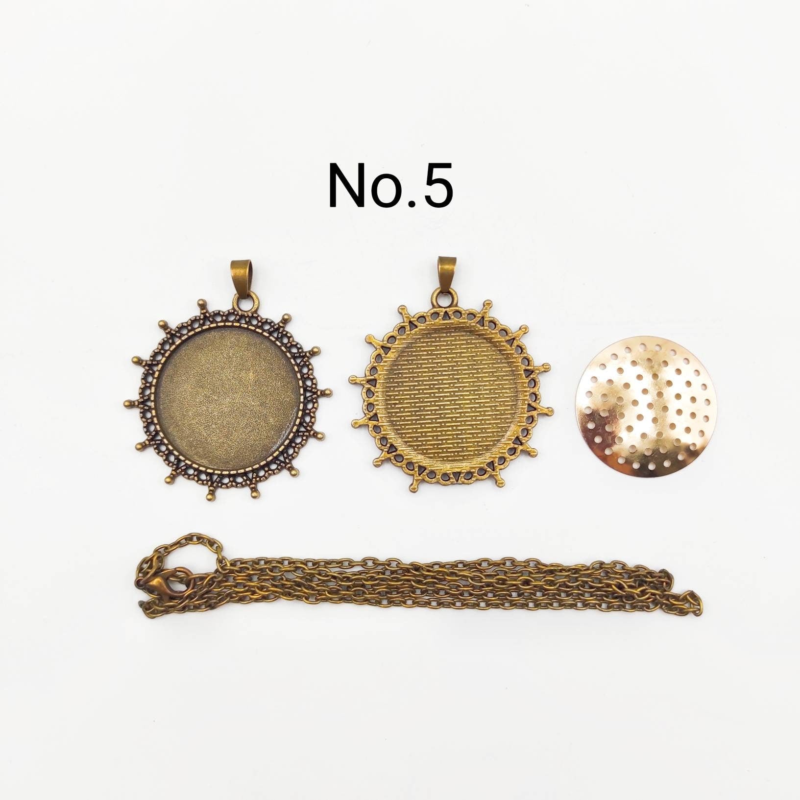 1.18inches (30mm)Stylish round vintage embroidery pendant, Embroidery necklace kit, Handmade jewelry kit, cross stitch necklace kit