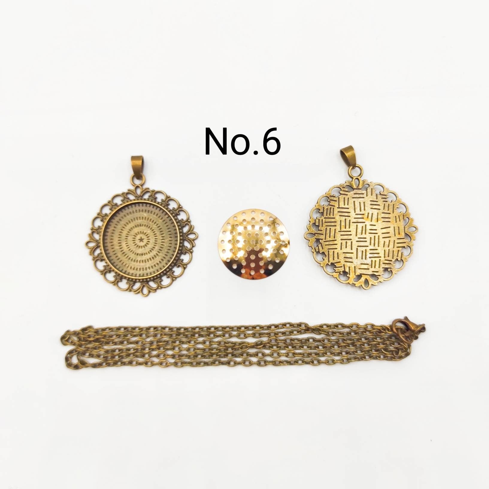 0.98inches (25mm)Stylish vintage embroidery pendant, Embroidery necklace kit, Handmade jewelry kit, cross stitch necklace kit