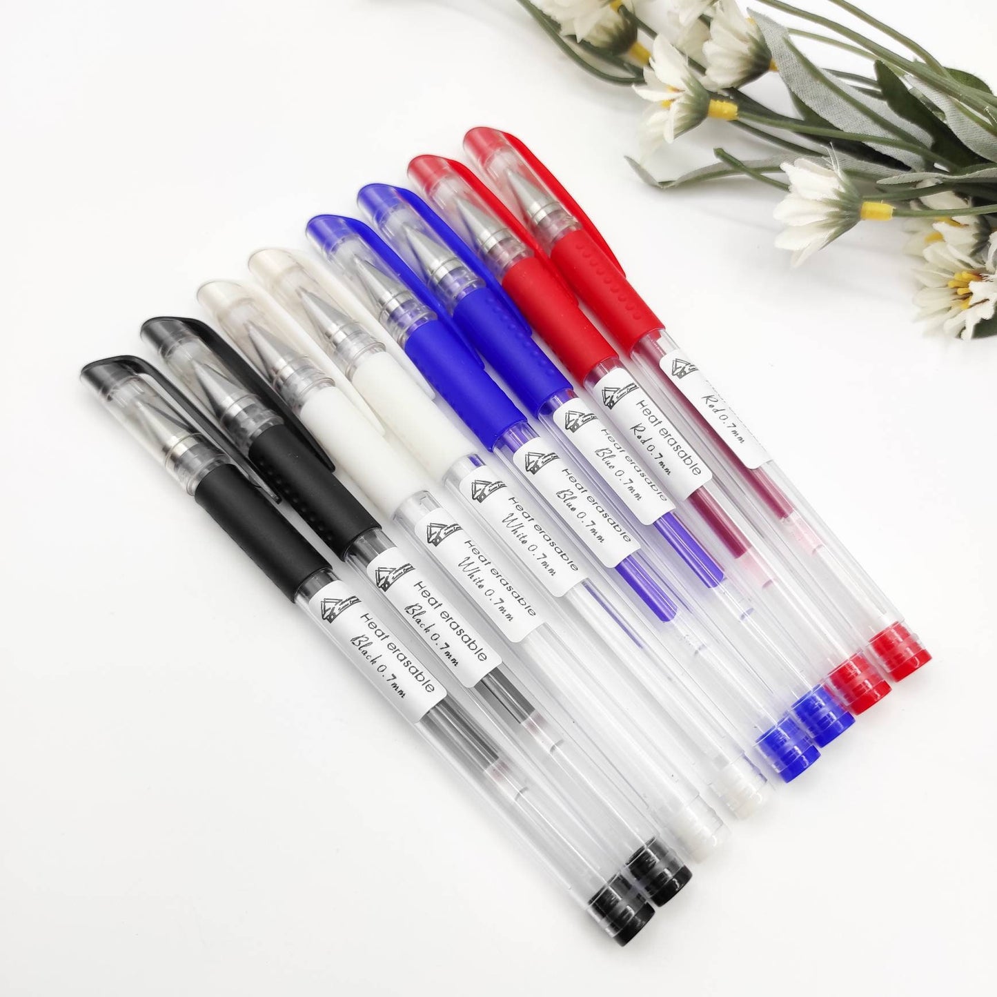 Heat erasable pen, fabric heat erasable pen, hand embroidery pattern transfer pen, White/Black/Red/Blue pen