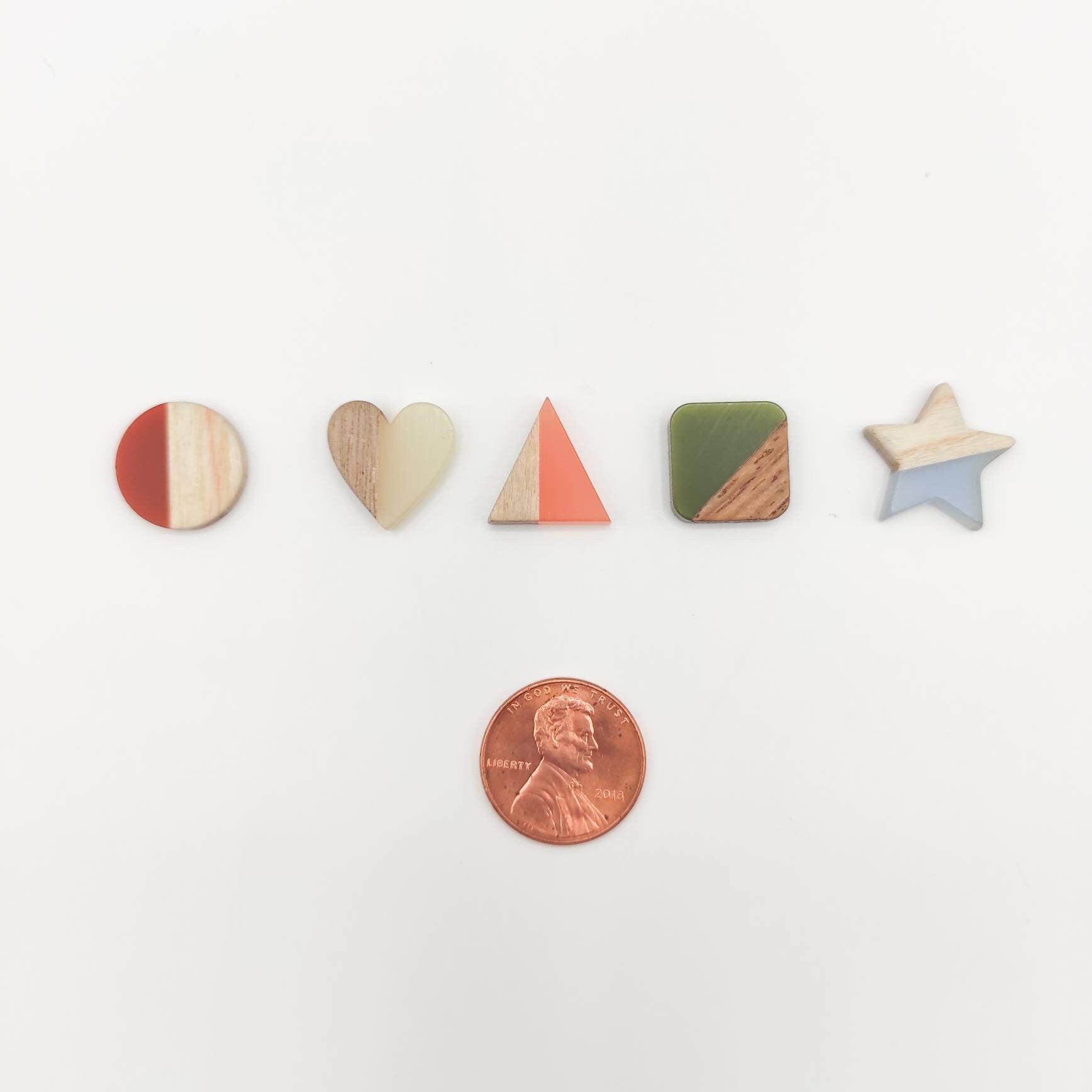 Small Square Wood and Resin needle minders, Tiny Needle Minder for Embroidery, Cross Stitch, Needle work, Needle point tools