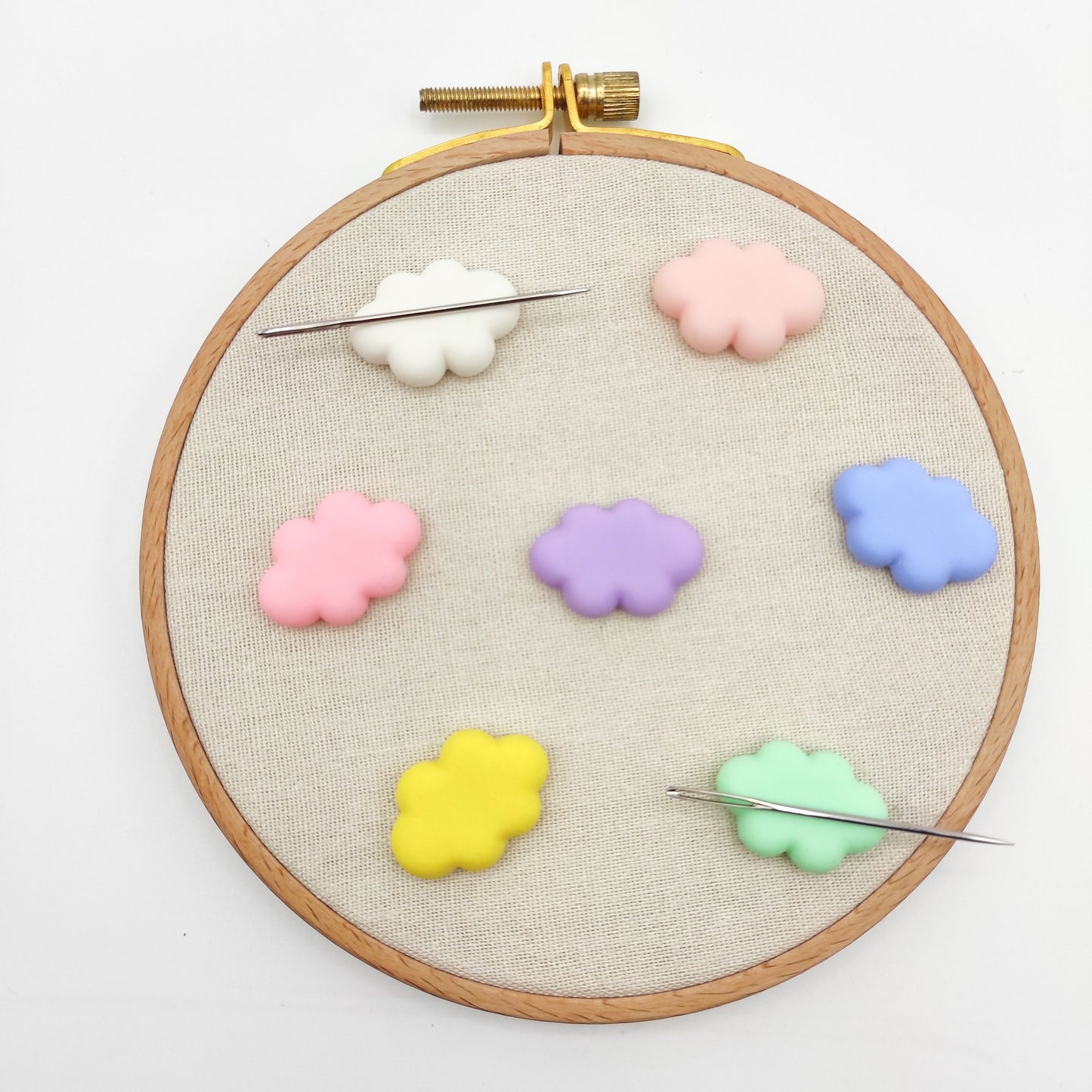 Cloud Resin needle minders, Needle Minder for Embroidery, Cross Stitch, Needle work, Needle point tools