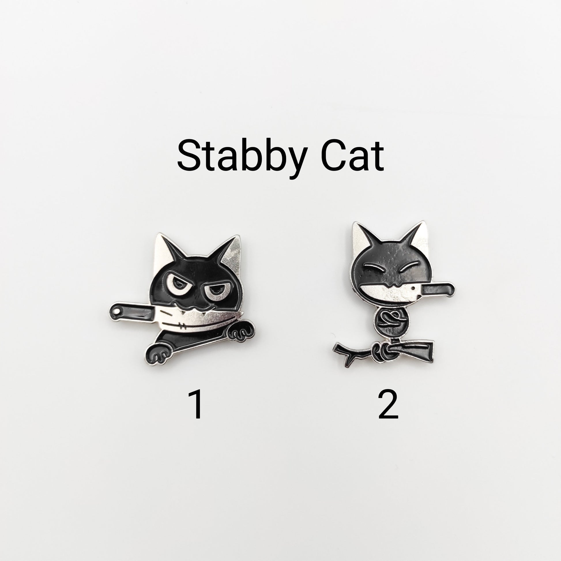 Funny Kitten enamel needle minders, Needle Minder for Embroidery, Cross Stitch, Needle work, needlecraft projects and sewing.