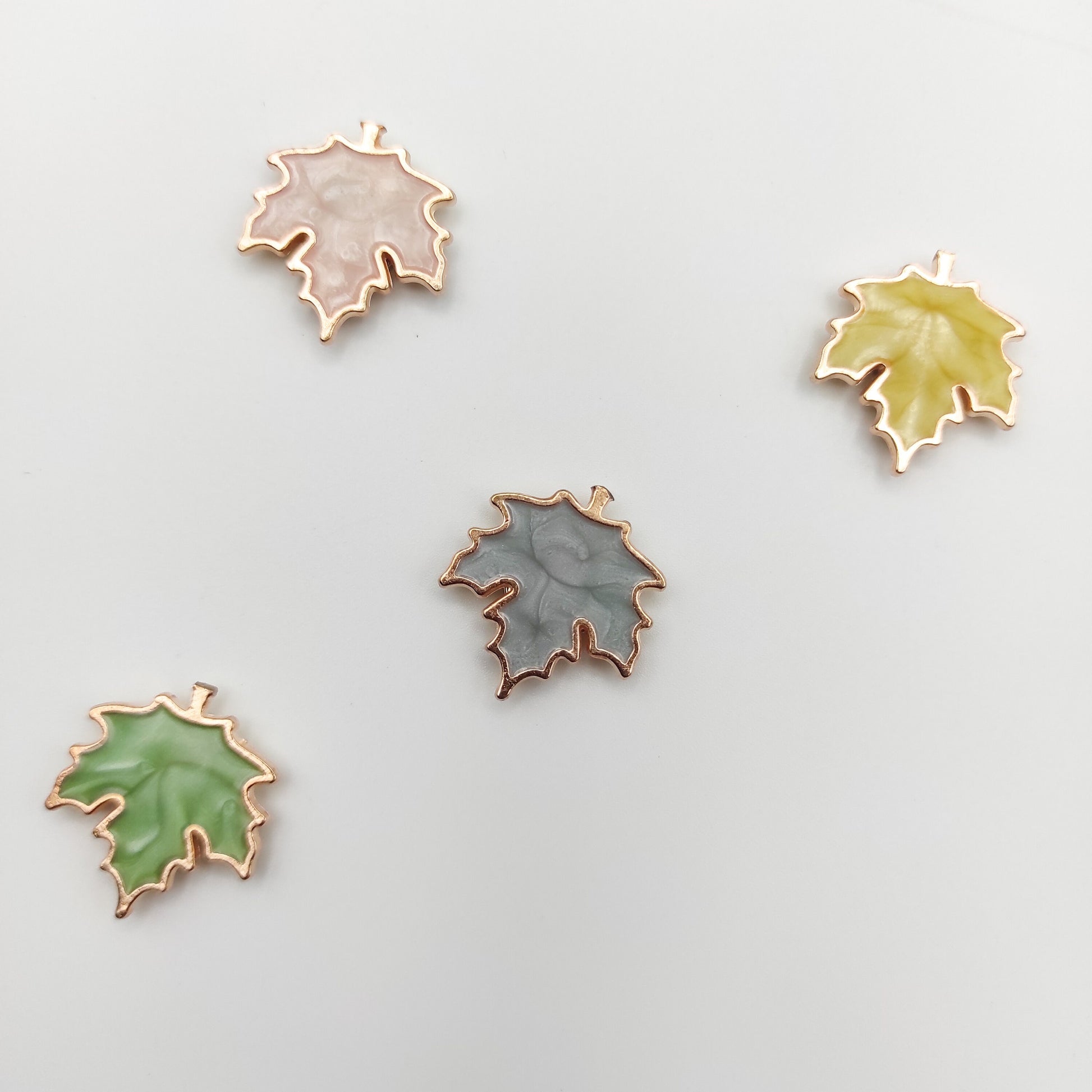 Maple Leaf enamel needle minders, Tiny Needle Minder for Embroidery, Cross Stitch, Needle work, Needle point tools