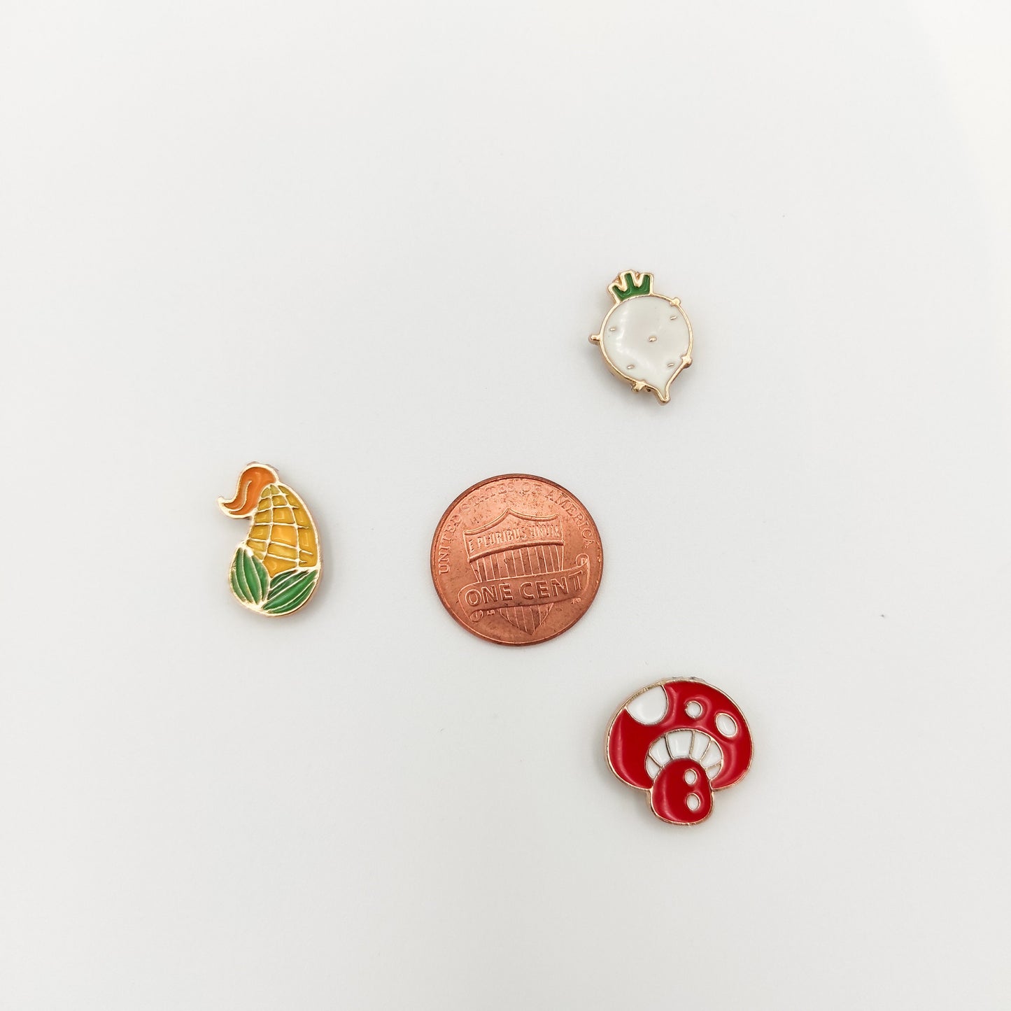 Vegetable Enamel needle minders, Small Needle Minder for Embroidery/Cross Stitch/Needle work