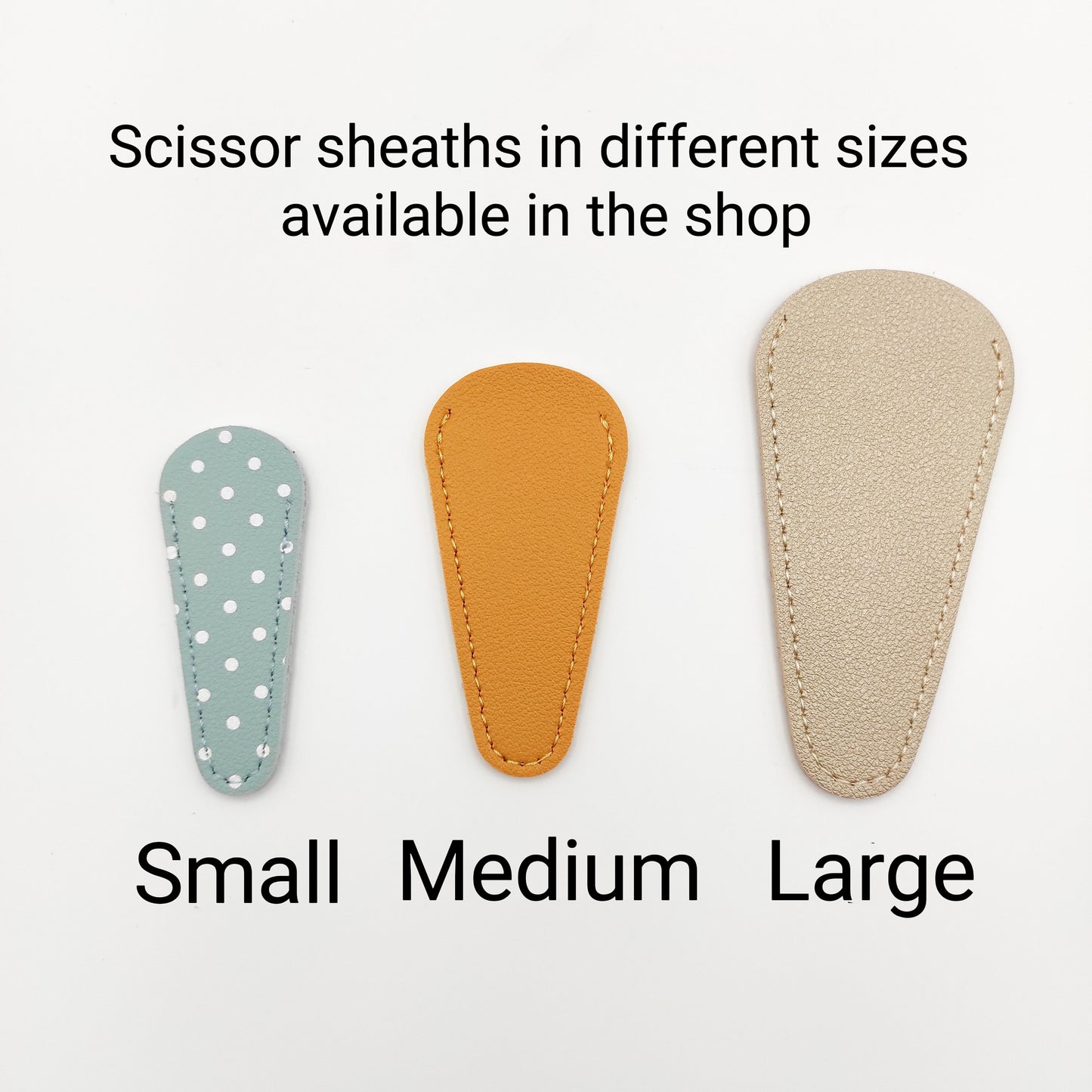 Scissor sheath medium size for small embroidery scissor tip protection leather cover for small scissors