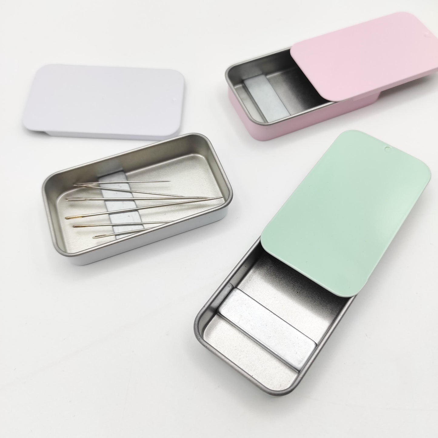 Modern Style Magnetic Tin Needle Case - Crafting Essential