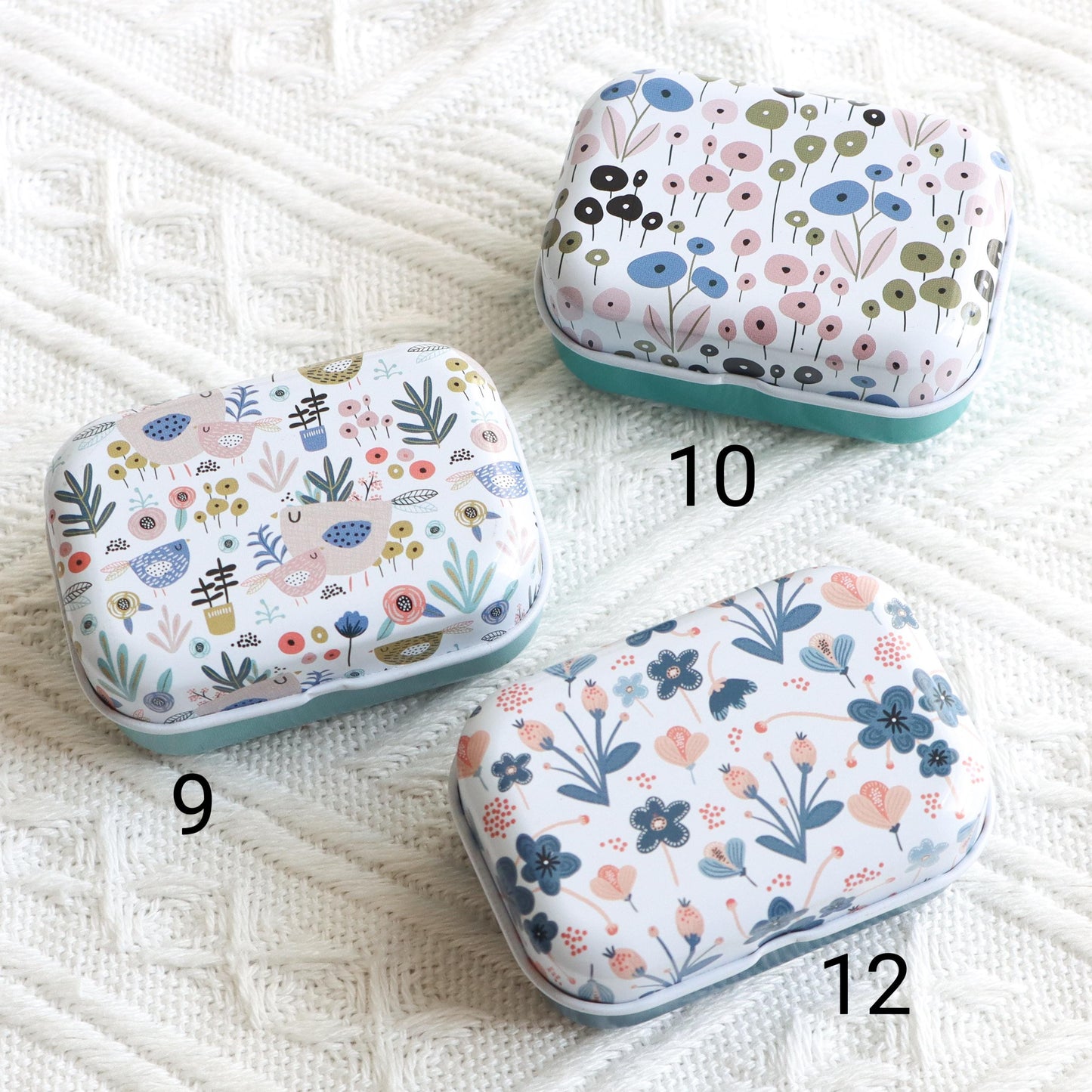 Floral Small Magnetic Needle Case for Embroidery/Cross Stitch/Hand Stitch/Sewing - Modern Style Needle Organizer-Travel needle case