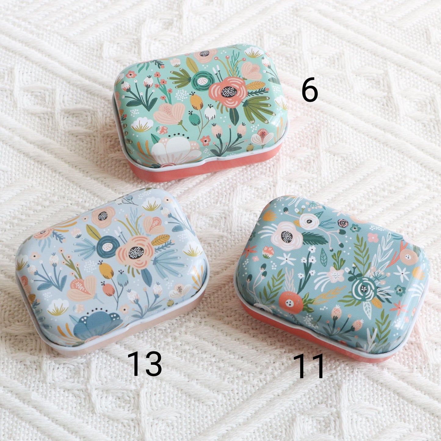 Floral Small Magnetic Needle Case for Embroidery/Cross Stitch/Hand Stitch/Sewing - Modern Style Needle Organizer-Travel needle case