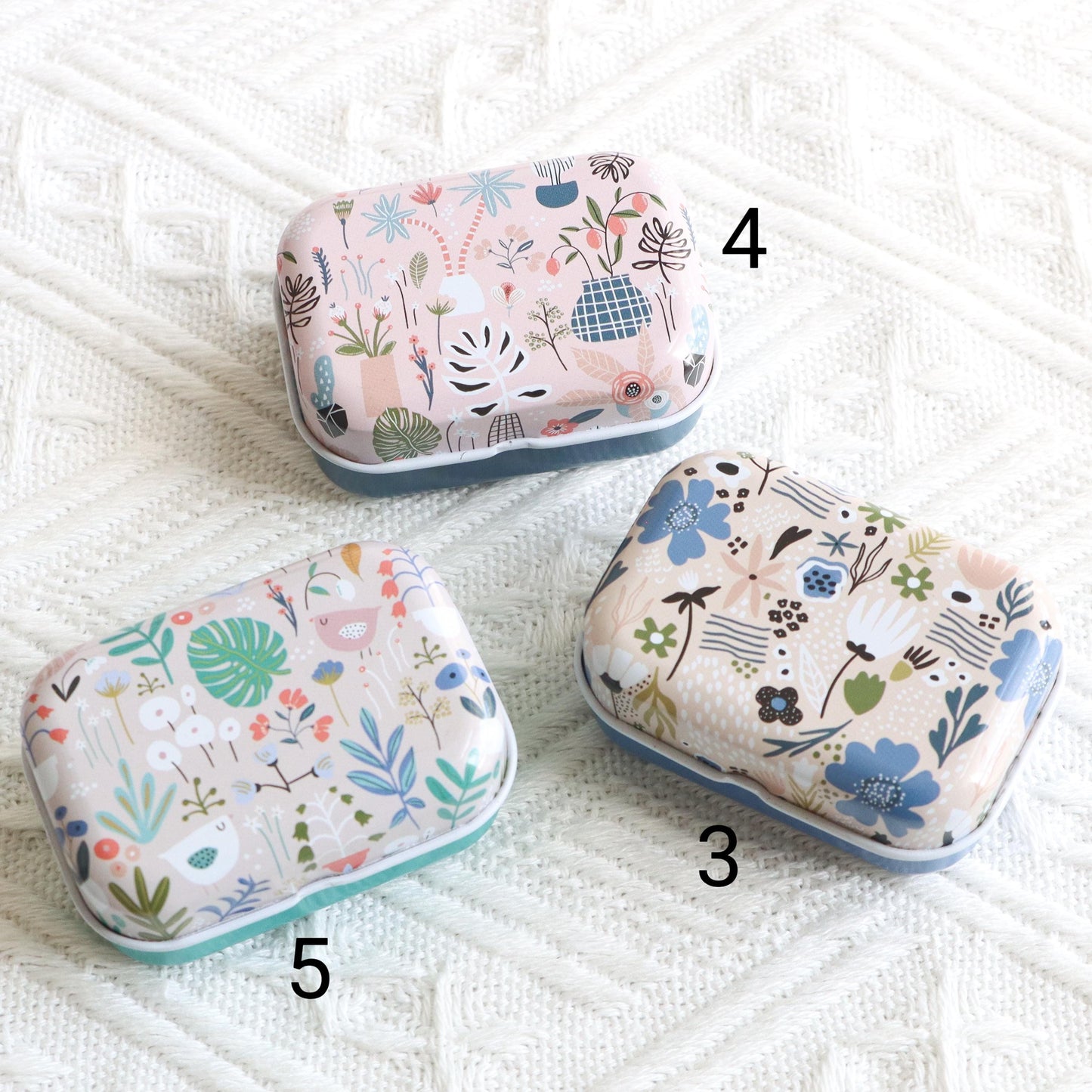 Floral Small Magnetic Needle Case for Embroidery/Cross Stitch/Hand Stitch/Sewing - Modern Style Needle Organizer-Travel needle case