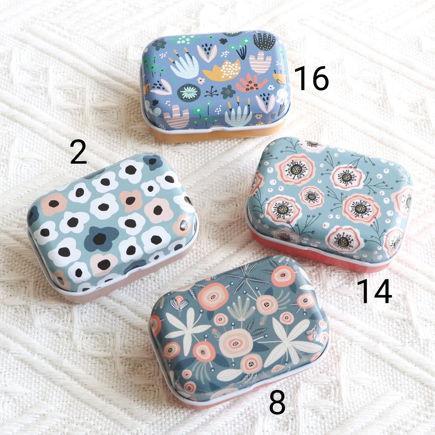 Floral Small Magnetic Needle Case for Embroidery/Cross Stitch/Hand Stitch/Sewing - Modern Style Needle Organizer-Travel needle case