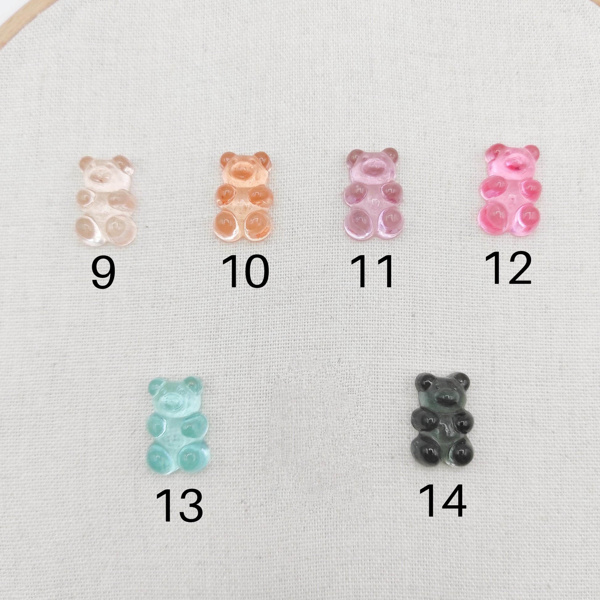 Gummy bear needle minders, Tiny Needle Minder for Embroidery, Cross Stitch, Needle work, needlecraft projects and sewing.