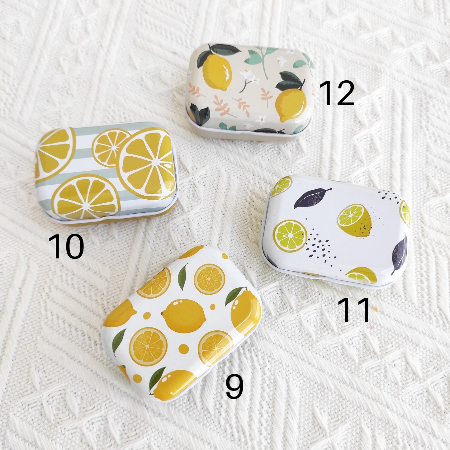 Lemon Needle Case, Magnetic needle tin for Embroidery/Cross Stitch/Hand Stitch/Sewing - Modern Style Needle Organizer-Travel needle case