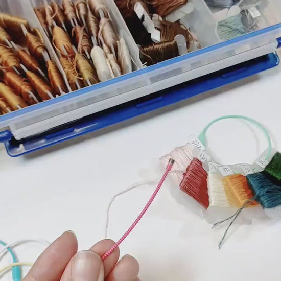 Embroidery floss bobbin Holder ring-A Stylish Solution for Thread Storage!