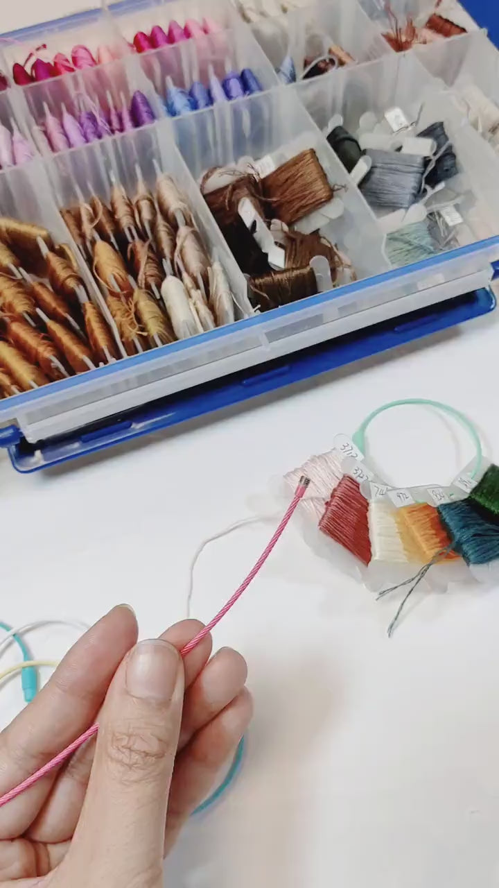 Embroidery floss bobbin Holder ring-A Stylish Solution for Thread Storage!