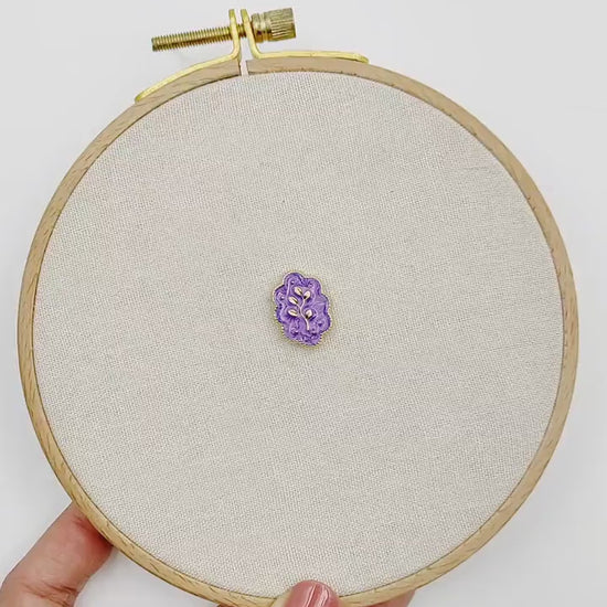 Small Floral needle minders, Cute Tiny Needle Minder for Embroidery, Cross Stitch, Needle work, needlecraft projects and sewing.