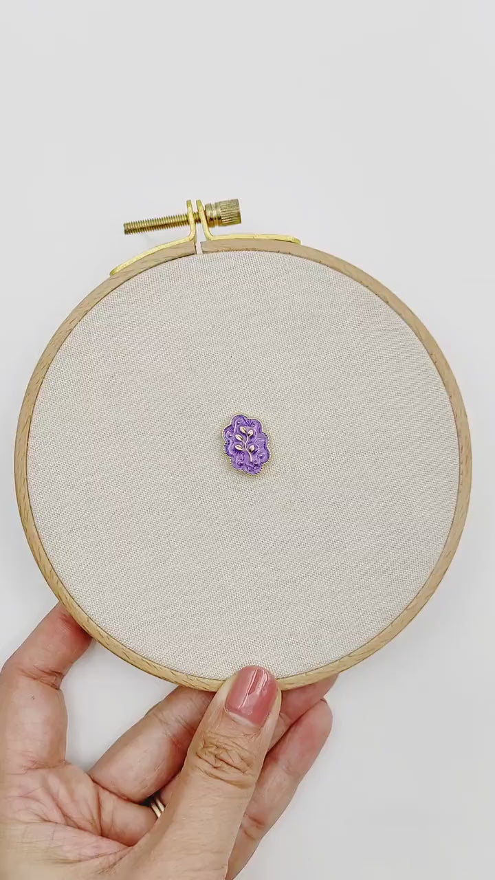 Small Floral needle minders, Cute Tiny Needle Minder for Embroidery, Cross Stitch, Needle work, needlecraft projects and sewing.