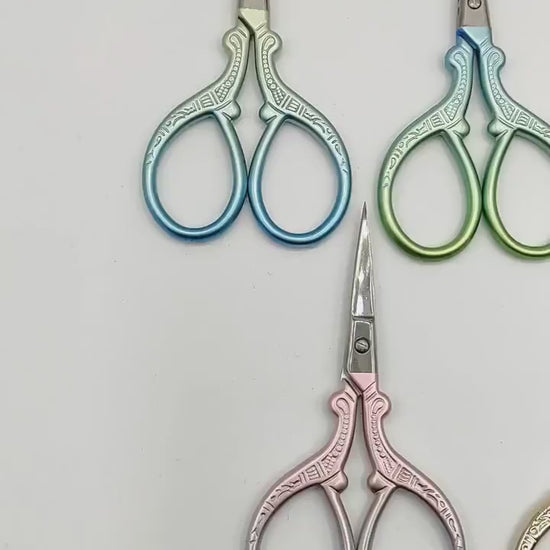 Stainless Steel Stylish Embroidery scissors, Craft scissors, Floss scissors, Thread scissors, Sewing scissors, vintage scissors, small scis