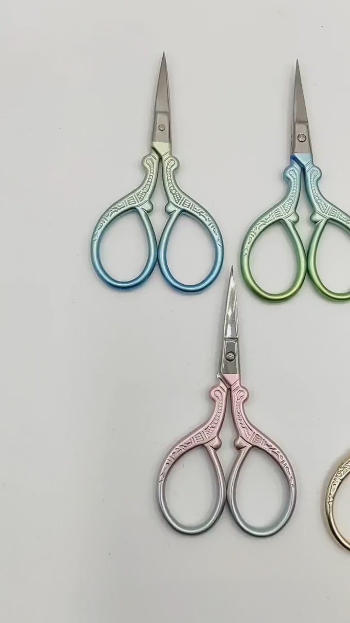 Stainless Steel Stylish Embroidery scissors, Craft scissors, Floss scissors, Thread scissors, Sewing scissors, vintage scissors, small scis