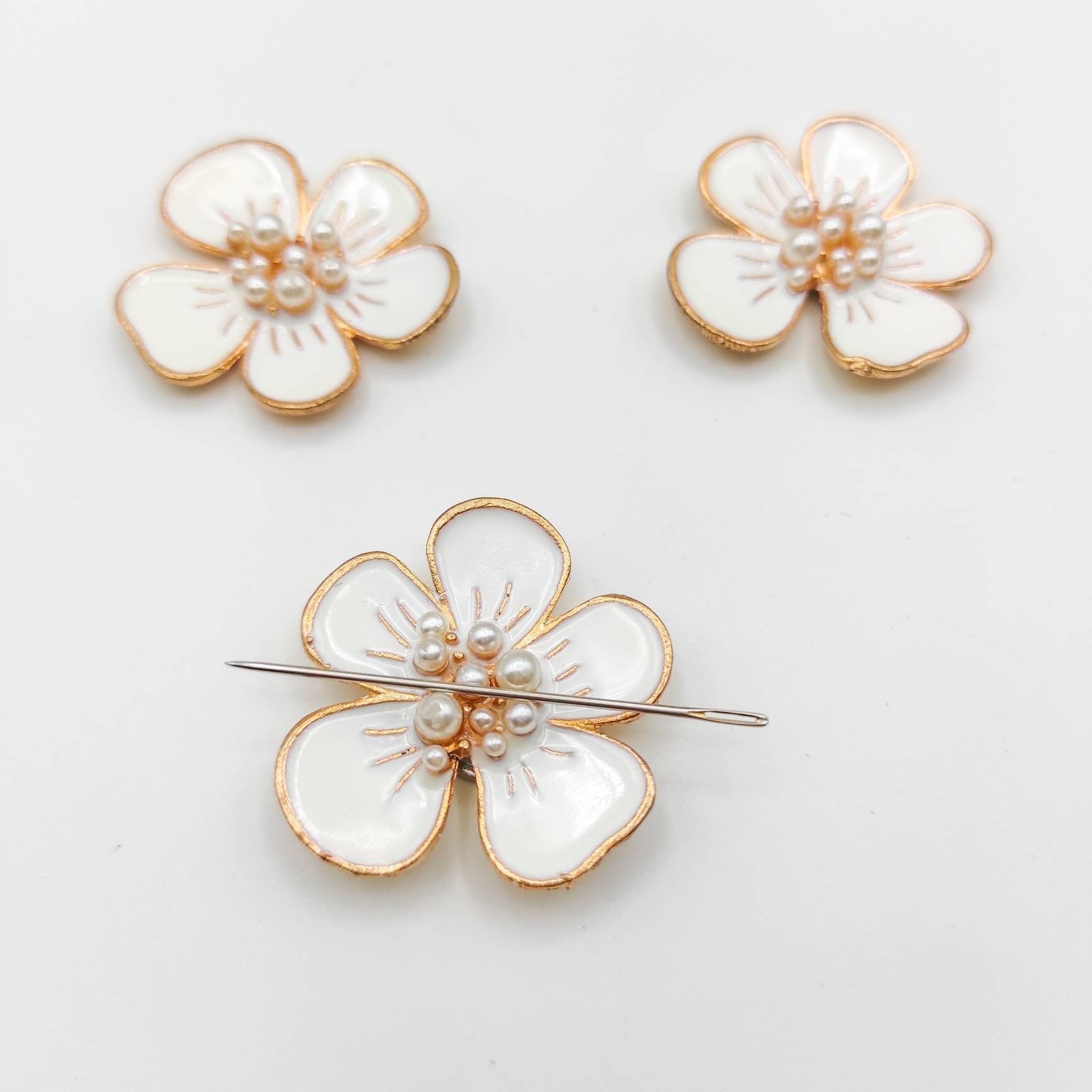 Floral needle minders, Needle Minder for Embroidery, Cross Stitch, Needle work, Needle point tools