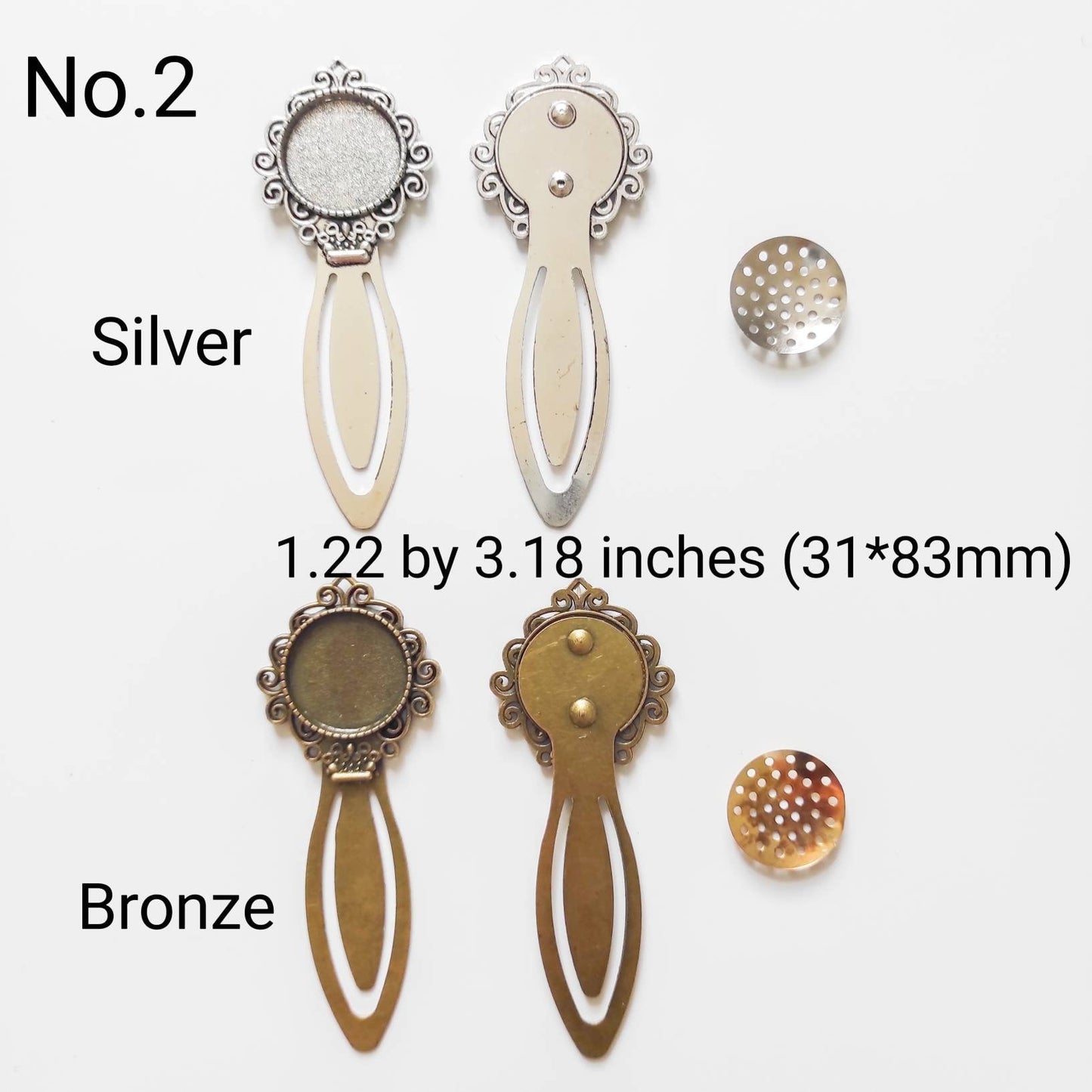 0.78inch (20mm) clip bookmark supply kit, Clip bookmark for embroidery, Cross Stitch Embroidery Frame