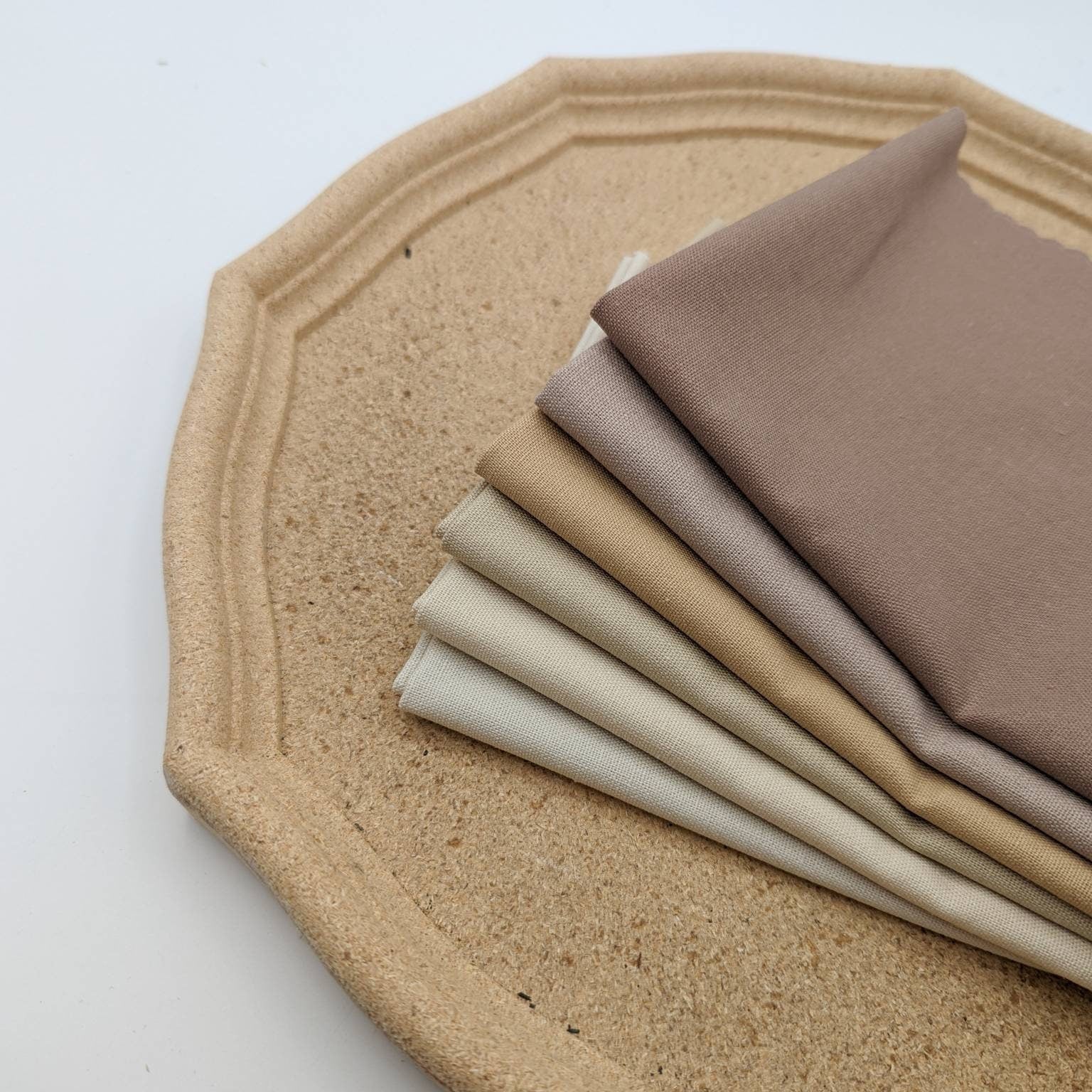 Neutral Colors Hand Embroidery Fabric, Earth tone color cotton-linen fabric for embroidery /craft /painting,Earthy color fabric,Solid fabric