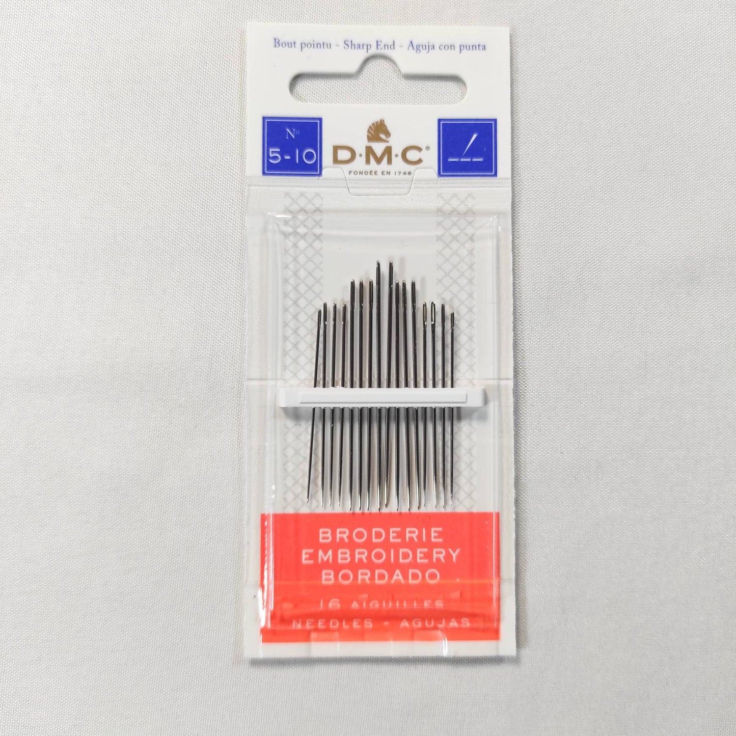 DMC Embroidery Needles 5-10, hand embroidery needles