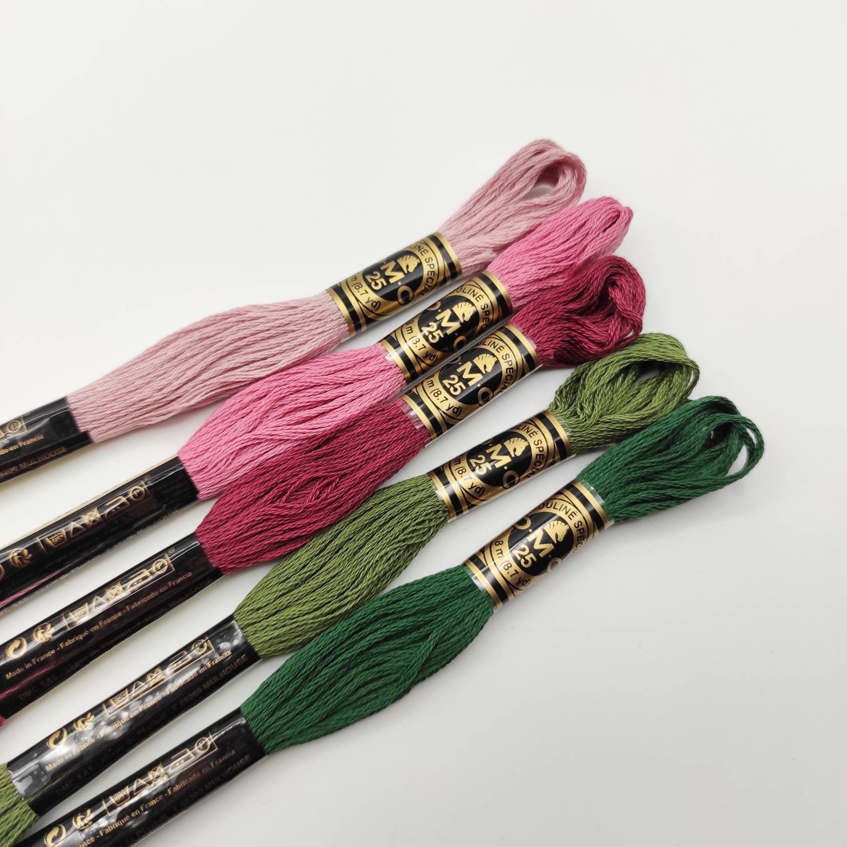 DMC size 25 thread bundle, cotton hand embroidery thread, hand embroidery floss