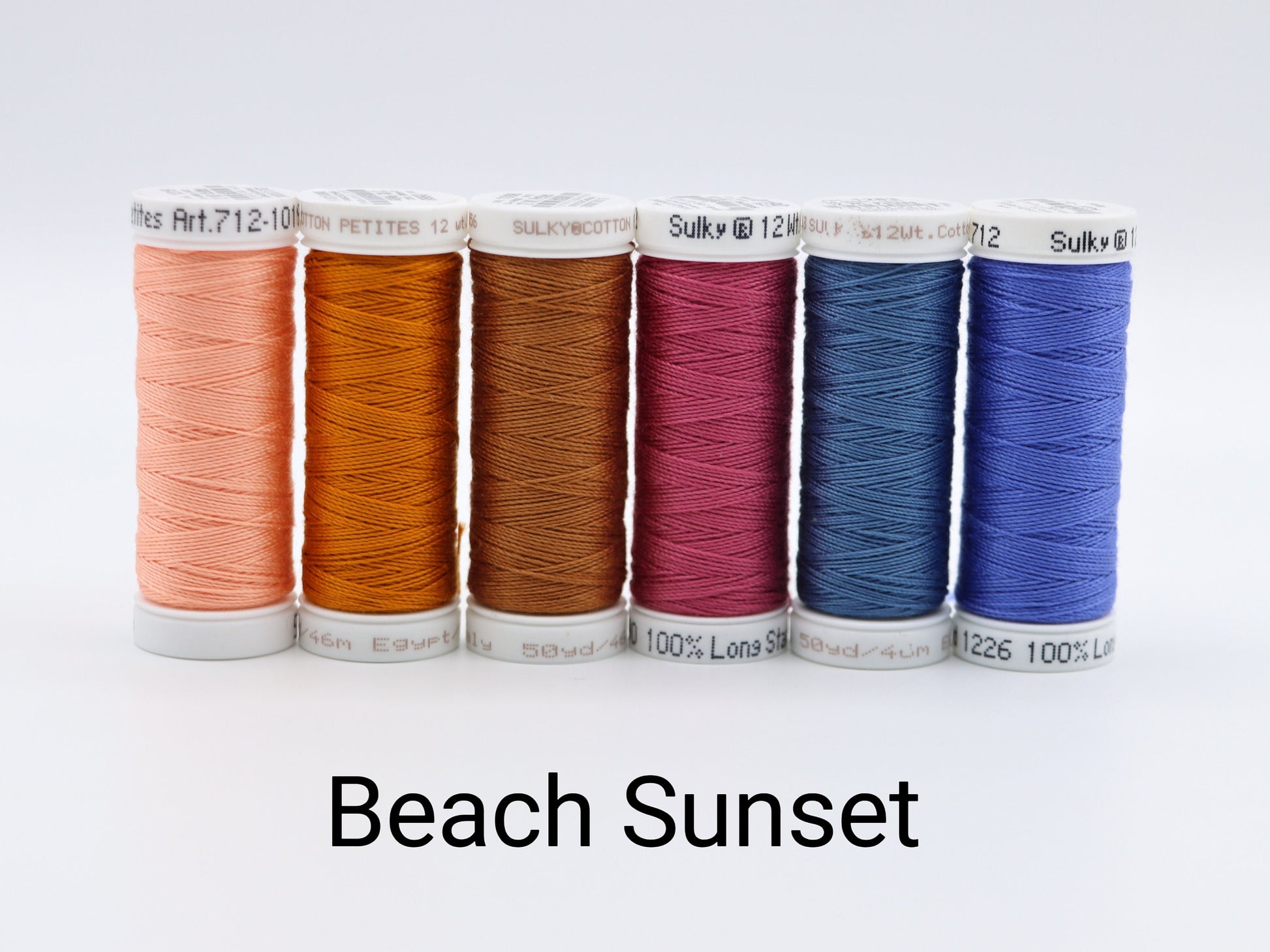 Sulky 12wt. Petites thread bundle, cotton hand embroidery thread, quilting thread, sewing thread