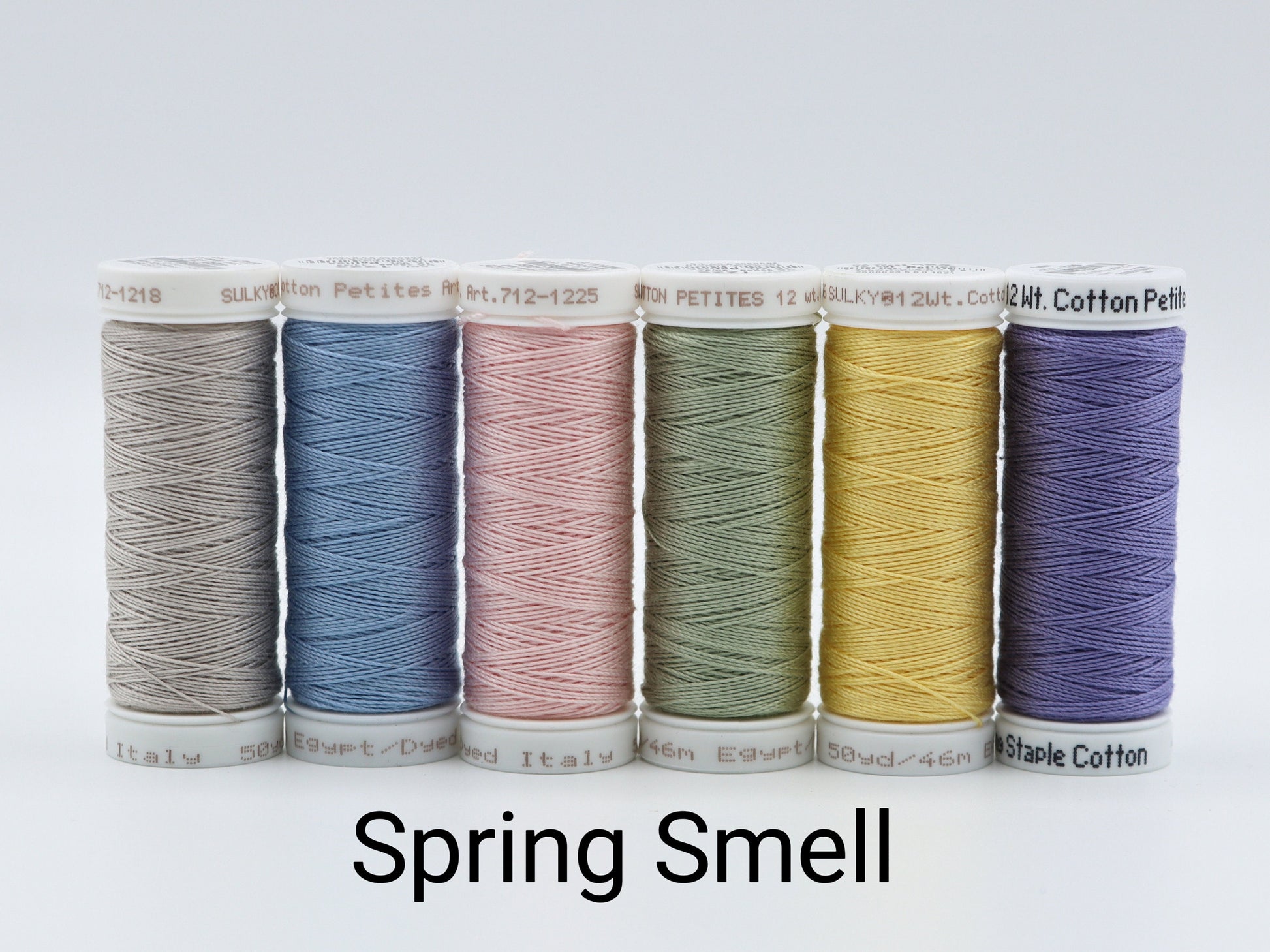 Sulky 12wt. Petites thread bundle, cotton hand embroidery thread, quilting thread, sewing thread