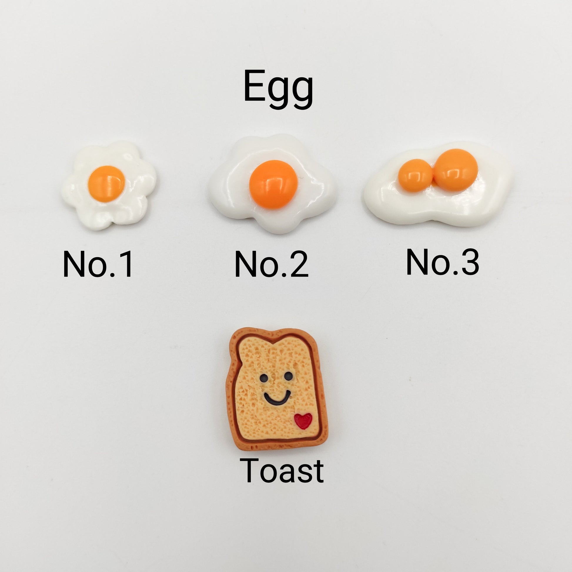 Toast and Egg Resin needle minders, Cute Needle Minders for Embroidery, Cross Stitch, Needlework, Needlepoint tools, Needle Keeper