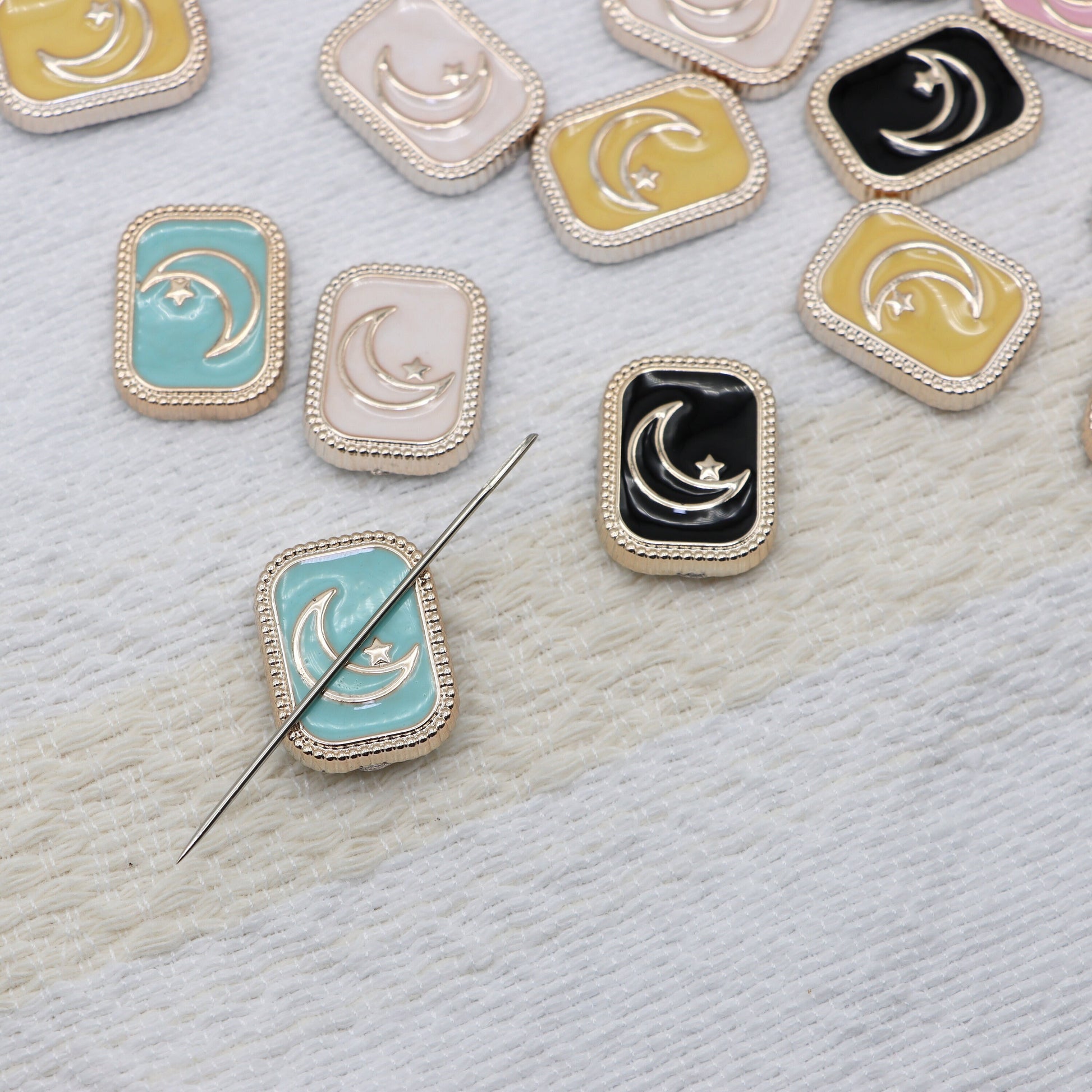 Star & Moon Resin needle minders, Tiny Needle Minder for Embroidery, Cross Stitch, Needle work, Needle point tools