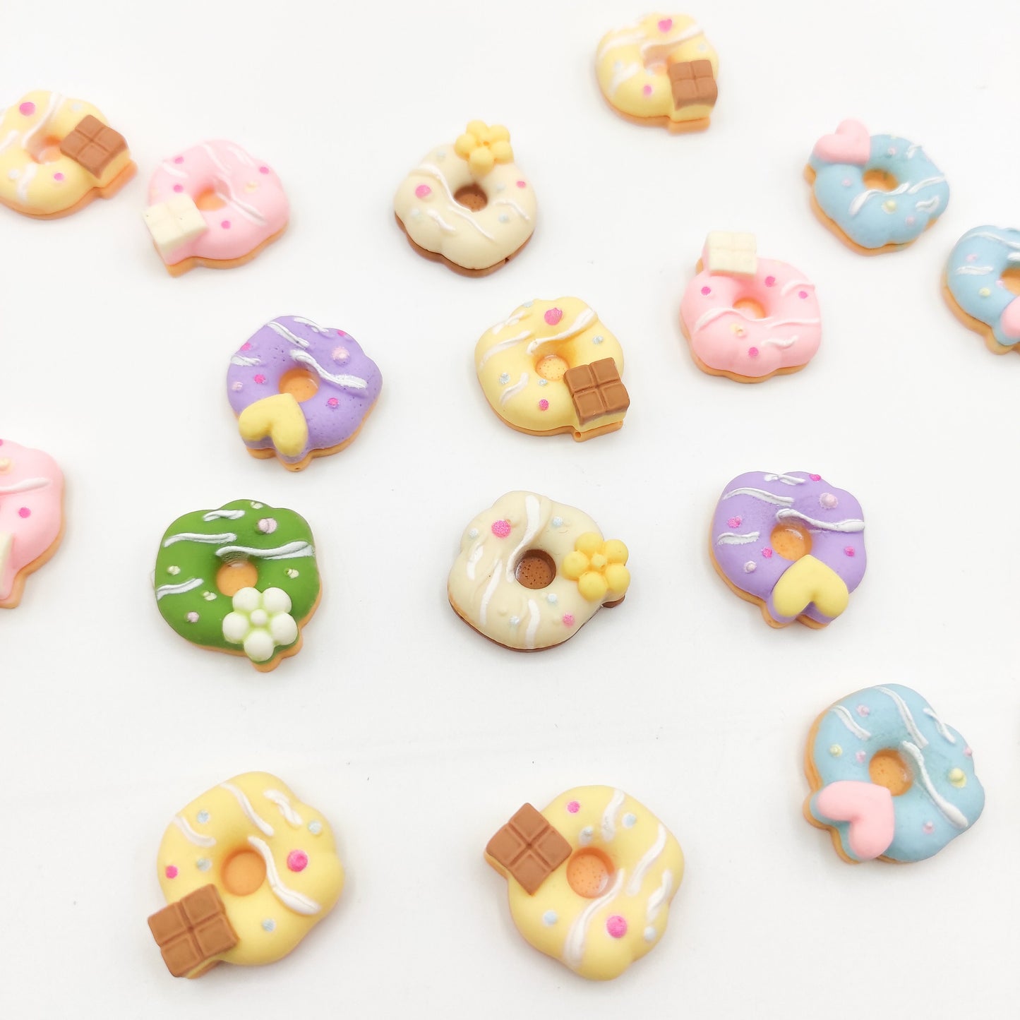 Donut Resin needle minders, Needle Minder for Embroidery, Cross Stitch, Needle work, needlecraft projects and sewing.