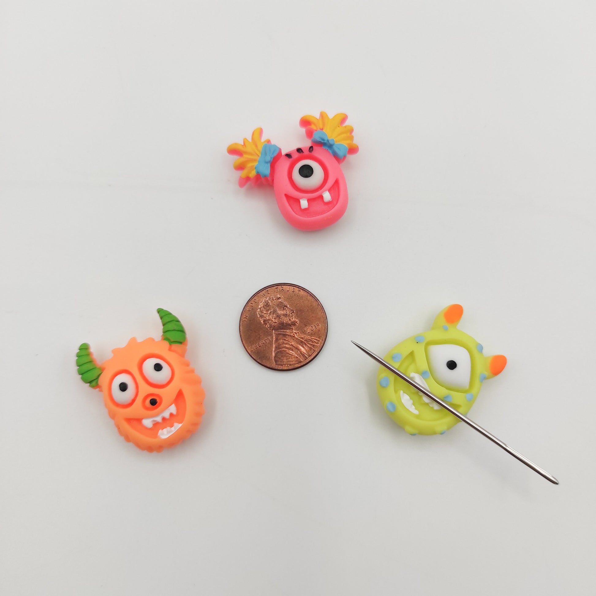 Monster Resin needle minders, Needle Minder for Embroidery, Cross Stitch, Needle work, Needle point tools