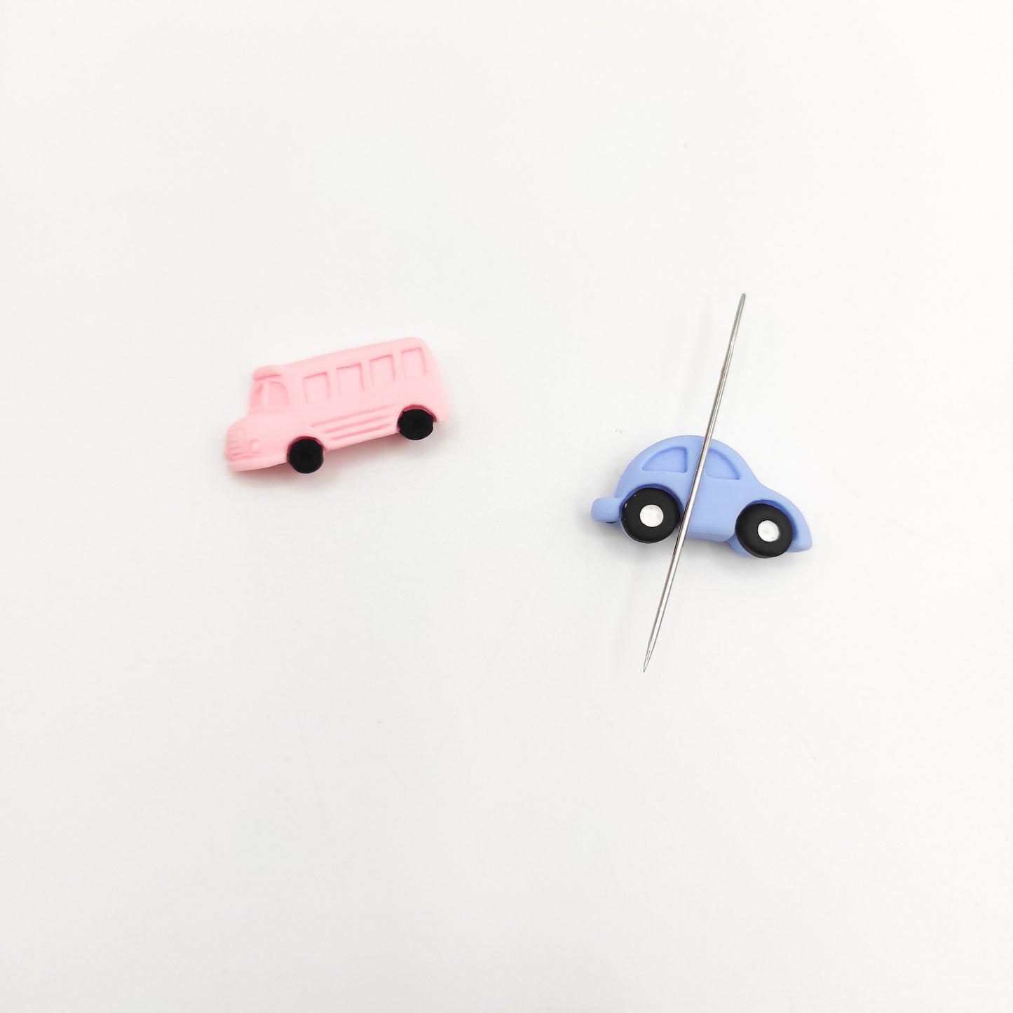 Bus/Car Resin needle minders, Needle Minder for Embroidery, Cross Stitch, Needle work, needlecraft projects and sewing.