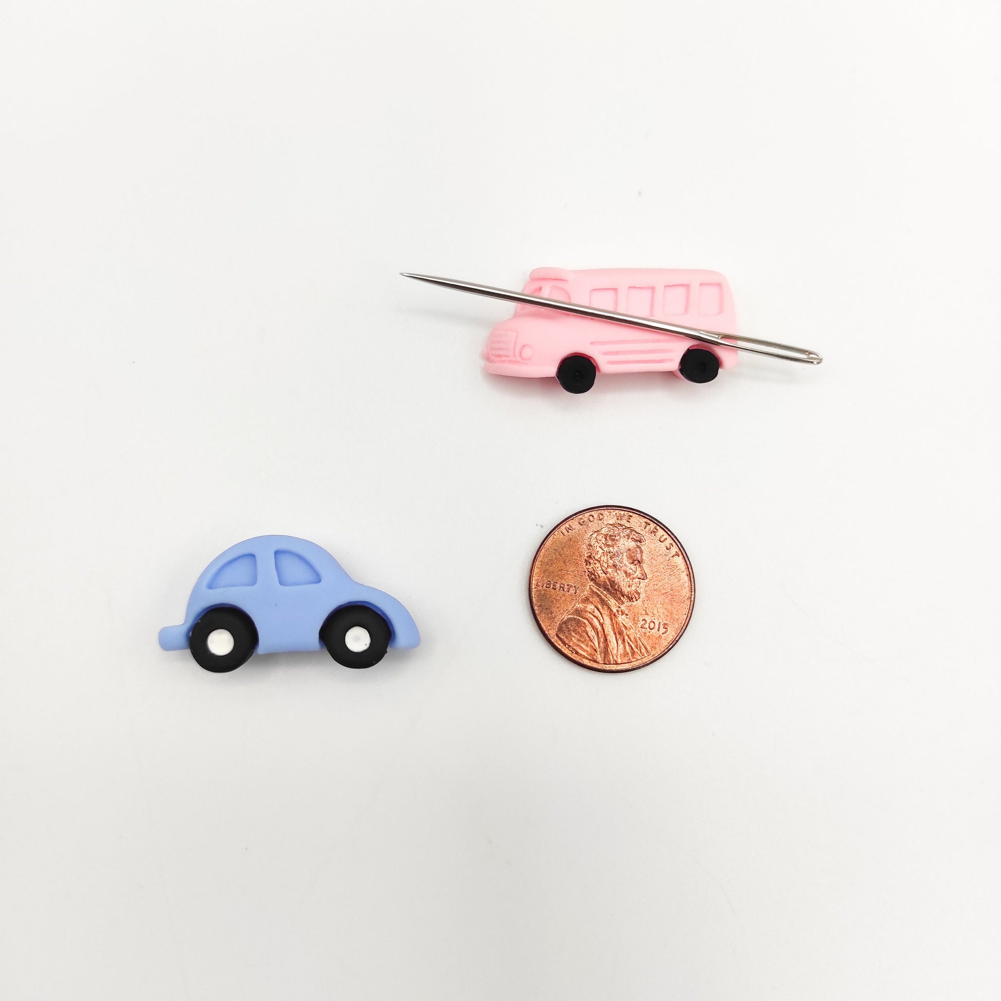 Bus/Car Resin needle minders, Needle Minder for Embroidery, Cross Stitch, Needle work, needlecraft projects and sewing.