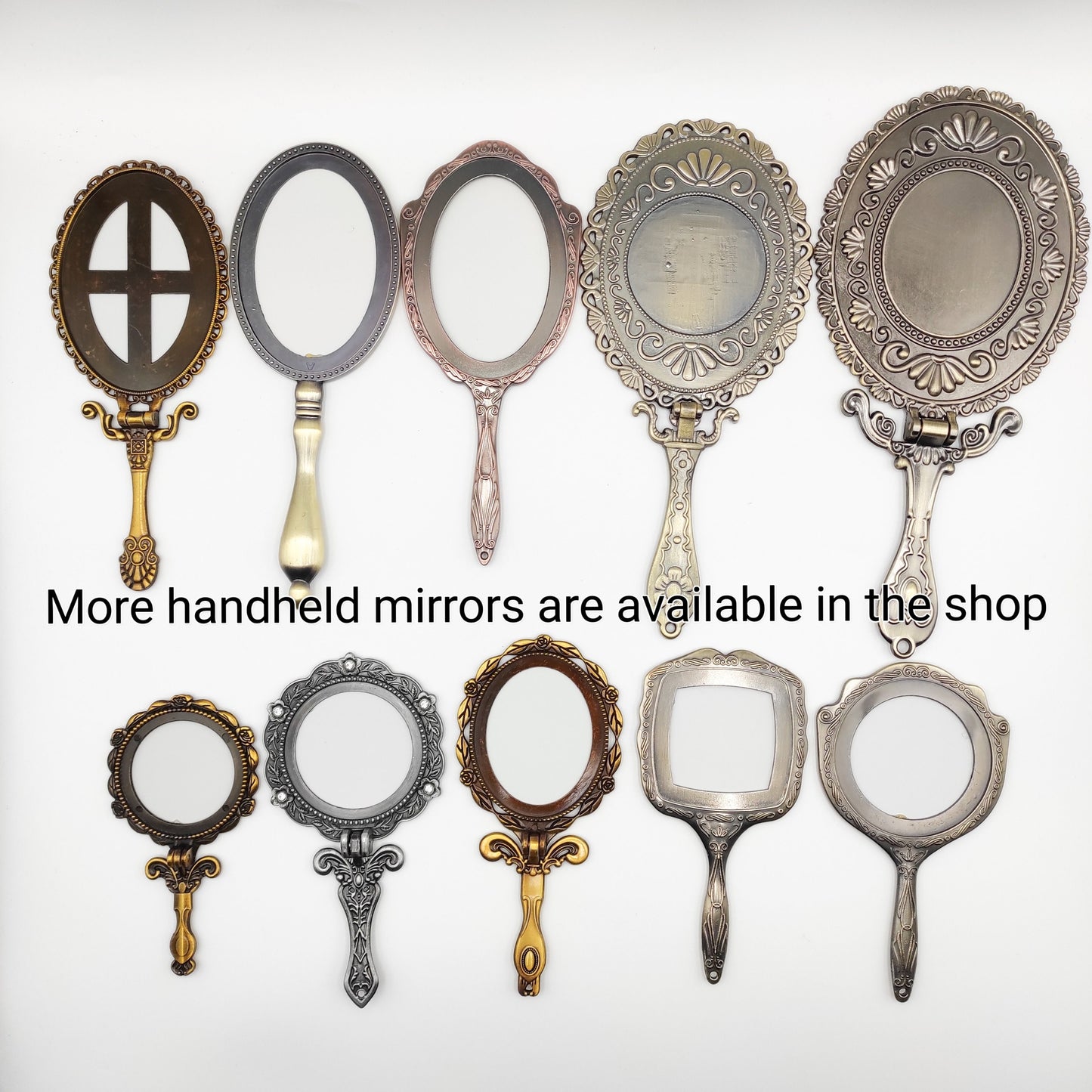 Vintage style Handheld Mirror Base Kit for Embroidery, Cross Stitch, Needle work, DIY Handheld Mirror