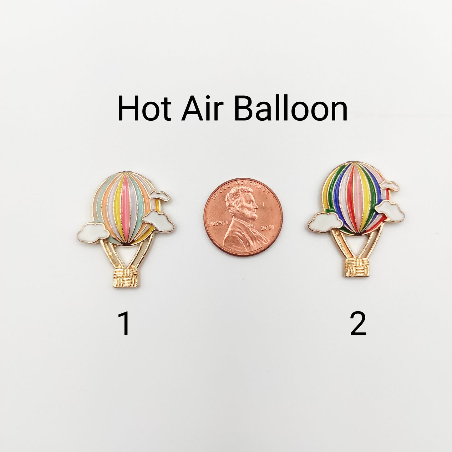 Rainbow/Hot air balloon Enamel needle minder, Needle Minder for Embroidery/ Cross Stitch/Needle work/Needlecraft/Sewing.