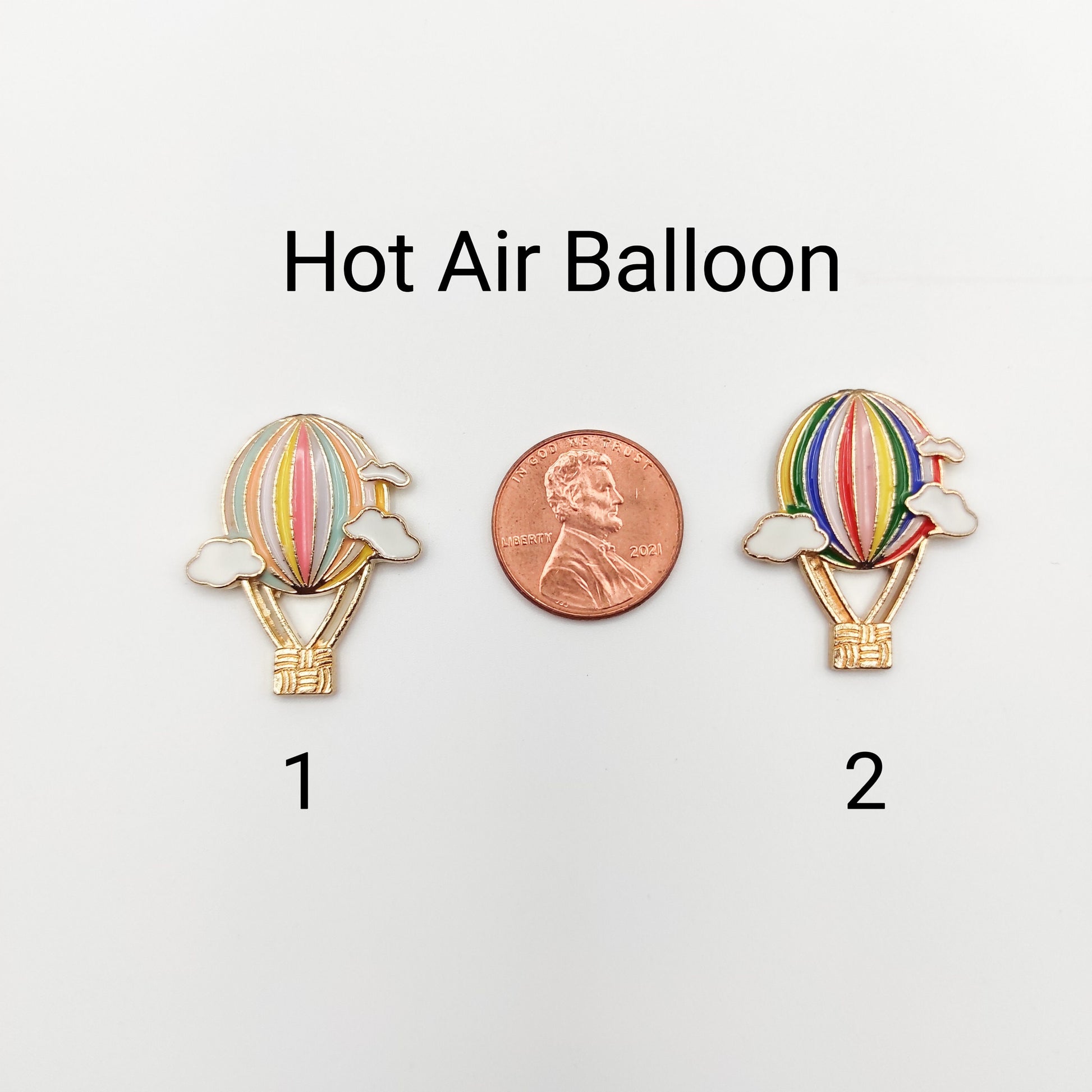 Rainbow/Hot air balloon Enamel needle minder, Needle Minder for Embroidery/ Cross Stitch/Needle work/Needlecraft/Sewing.