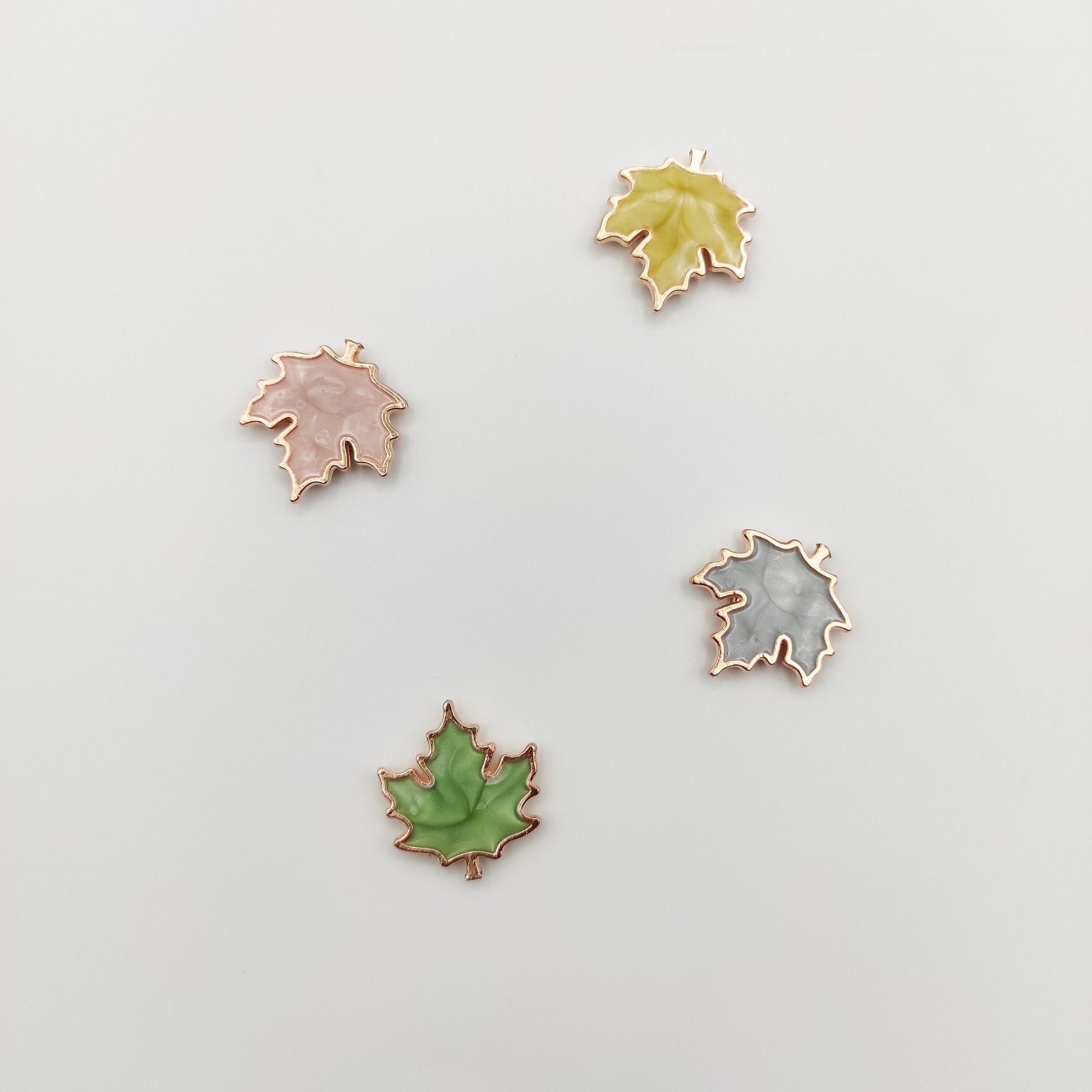 Maple Leaf enamel needle minders, Tiny Needle Minder for Embroidery, Cross Stitch, Needle work, Needle point tools