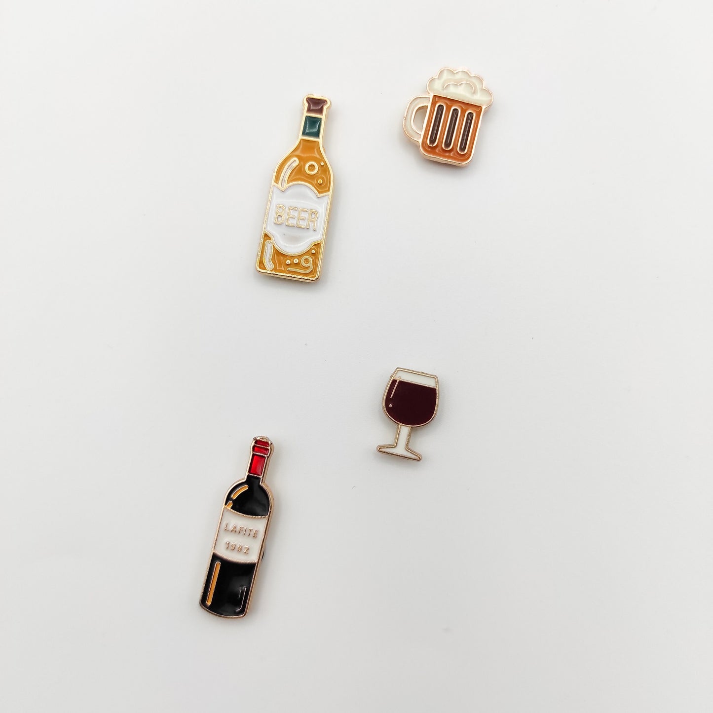 Small Wine/Beer enamel needle minders, Tiny Needle Minder for Embroidery, Cross Stitch, Needle work, Needle point tools