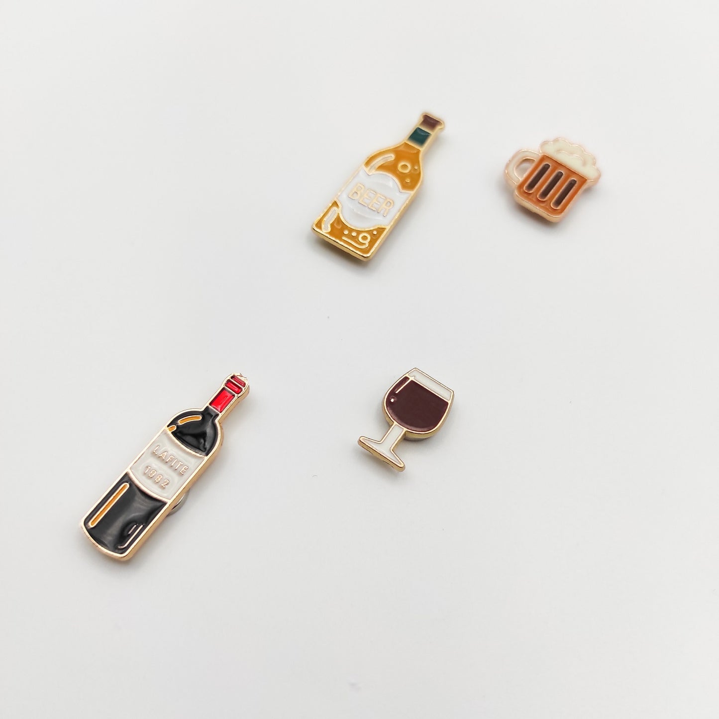 Small Wine/Beer enamel needle minders, Tiny Needle Minder for Embroidery, Cross Stitch, Needle work, Needle point tools