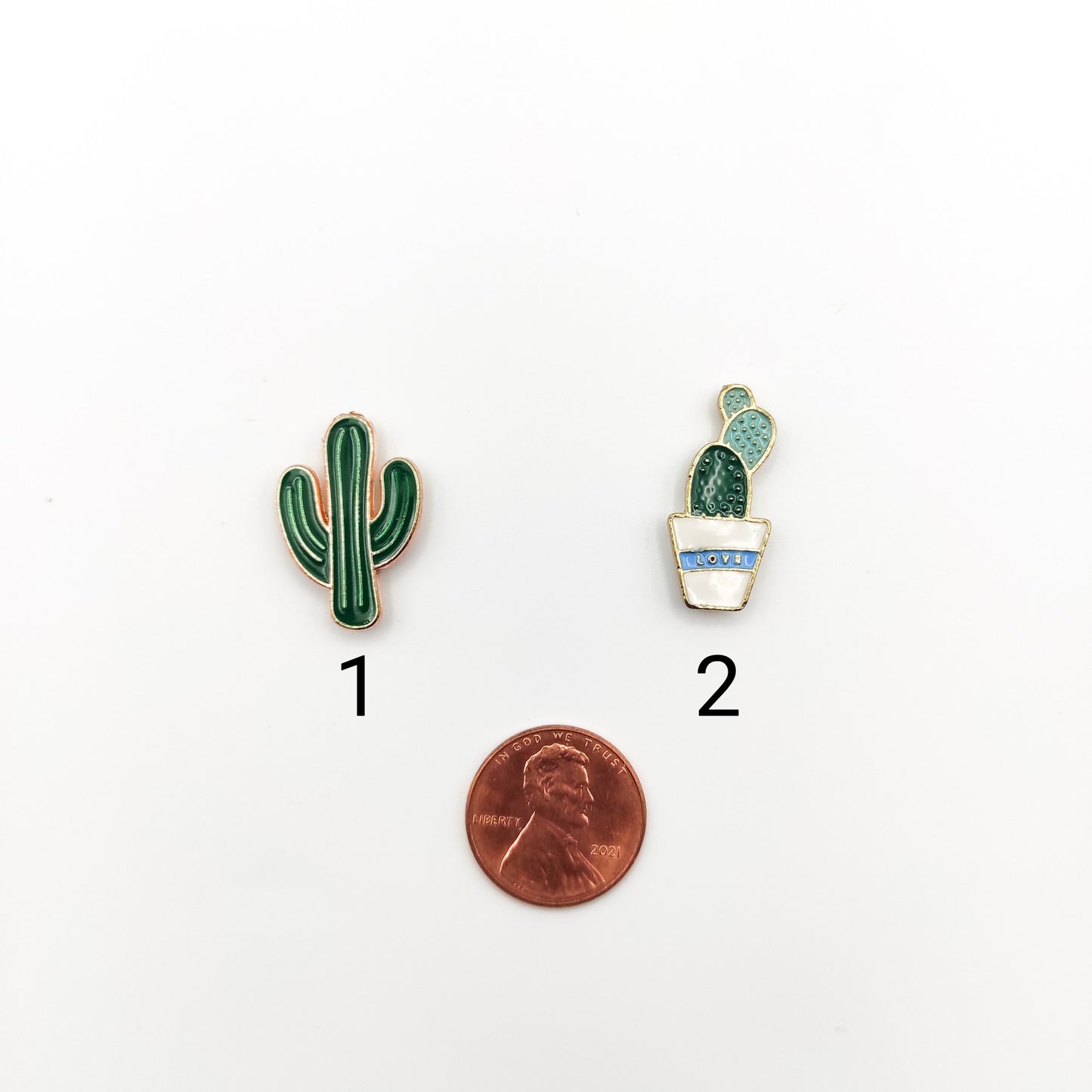 Cactus Enamel Needle Minders, Small Needle Minder for Embroidery, Cross Stitch, Needle work, Needle point tools