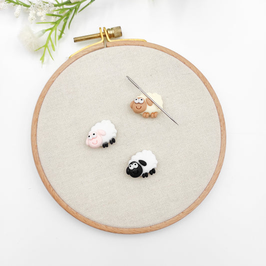 Sheep Resin needle minders, Needle Minder for Embroidery, Cross Stitch, Needle work, Needle point tools