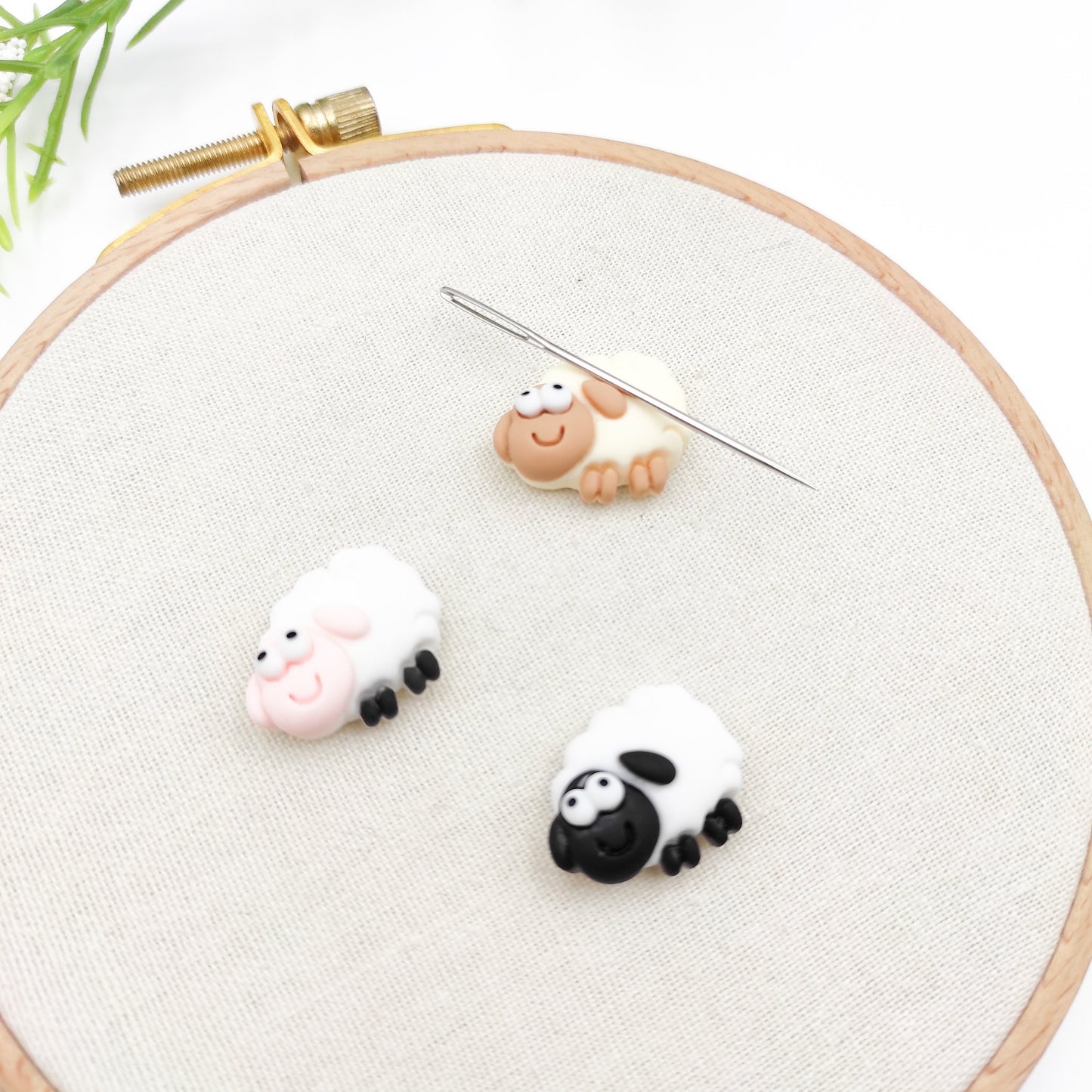 Sheep Resin needle minders, Needle Minder for Embroidery, Cross Stitch, Needle work, Needle point tools