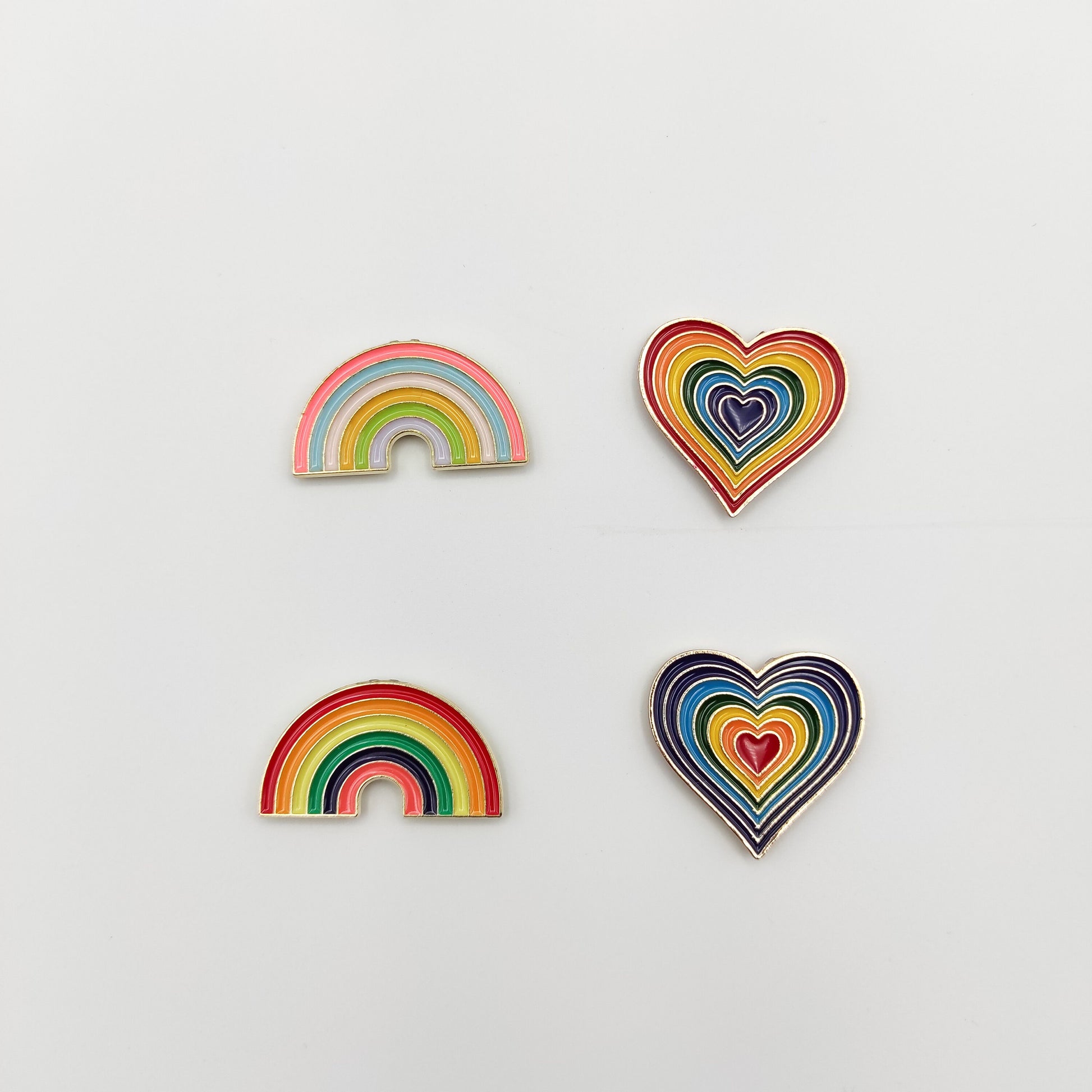 Colorful Heart/ Rainbow Enamel needle minder, Needle Threader for Embroidery/ Cross Stitch/Needle work/Needlecraft/Sewing