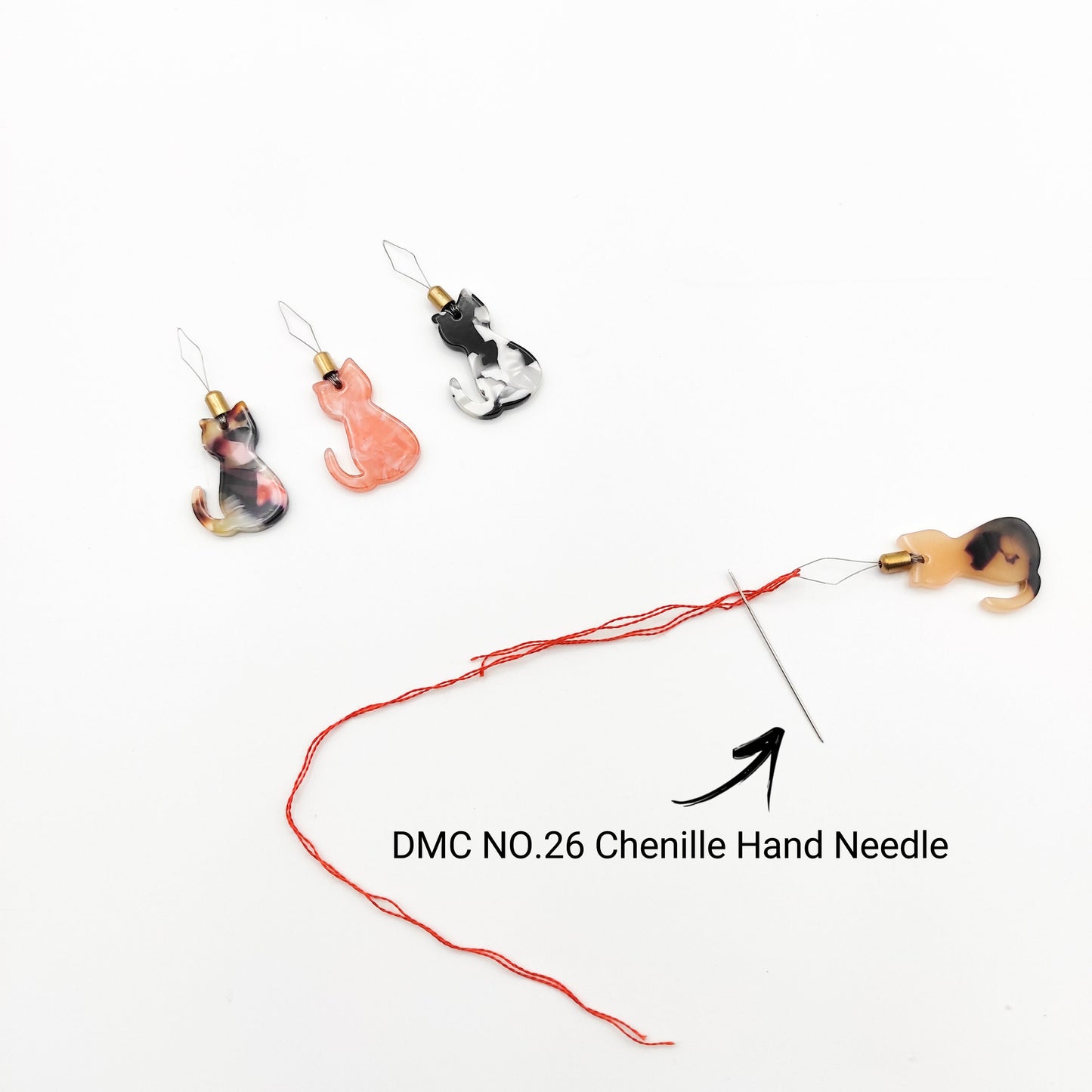 Small Cute Cat Needle Threader for Embroidery/Cross Stitch/Needle work/Needlecraft/Sewing