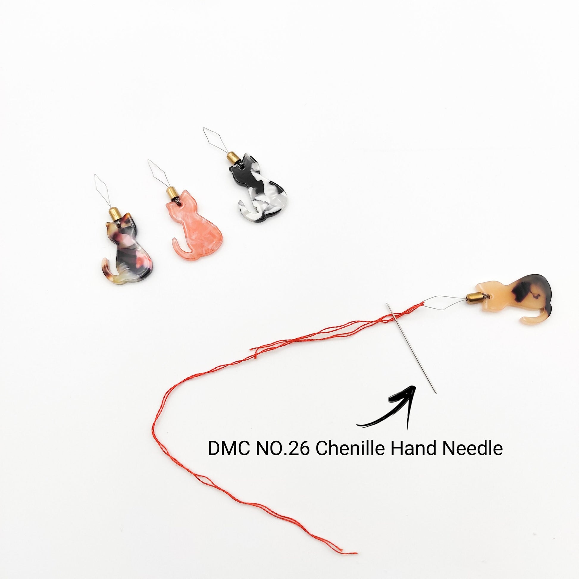 Small Cute Cat Needle Threader for Embroidery/Cross Stitch/Needle work/Needlecraft/Sewing