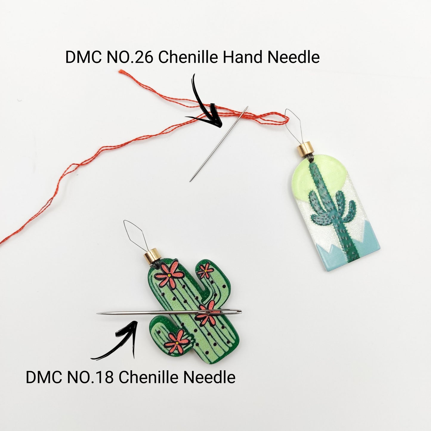 Cactus Needle Threader, Needle Minder/ Threader for Embroidery/ Cross Stitch/Needle work/Needlecraft/Sewing.