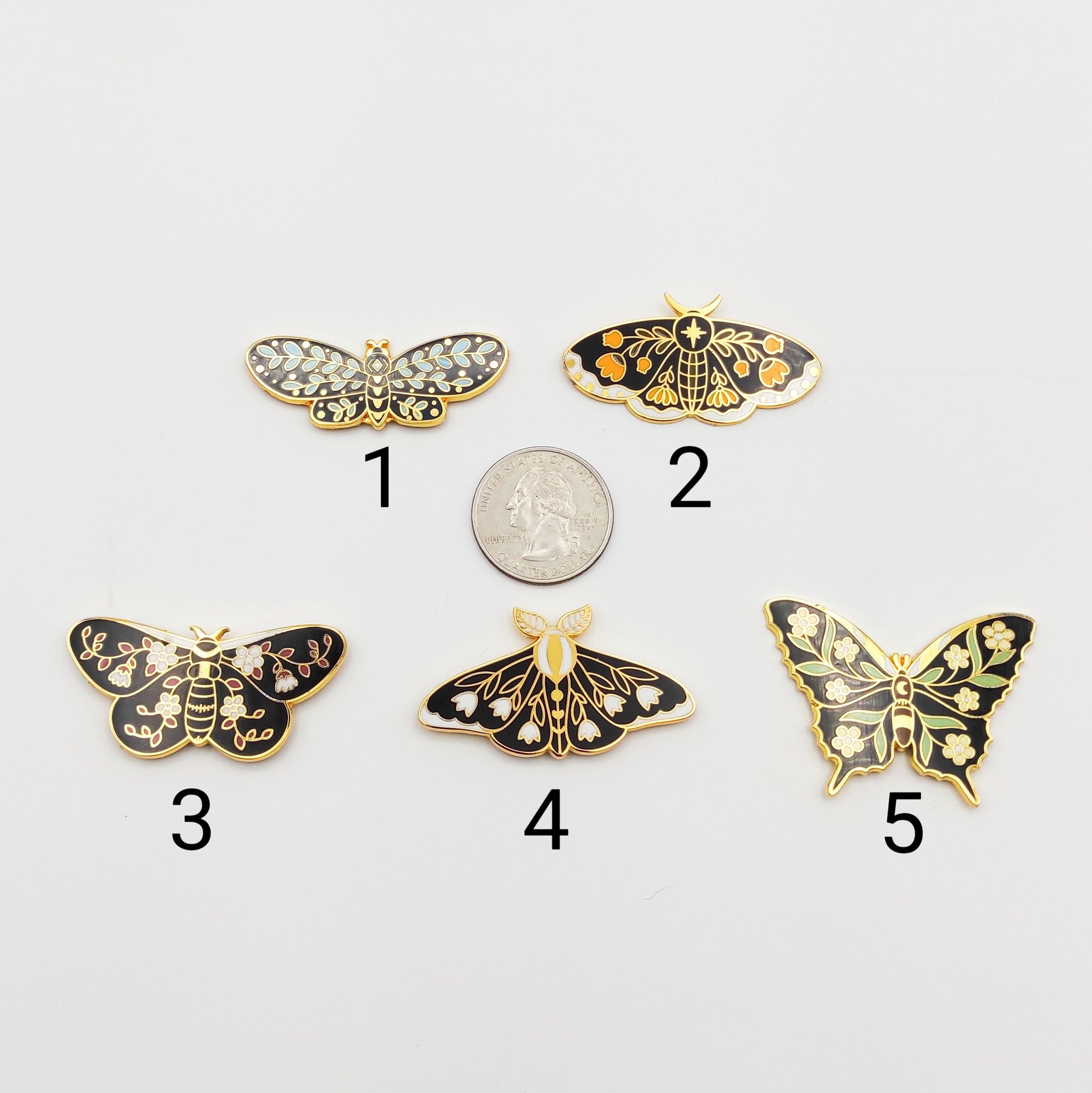 Large Floral Butterfly needle minders, Needle Minder for Embroidery, Cross Stitch, Needle work, needlecraft projects and sewing.